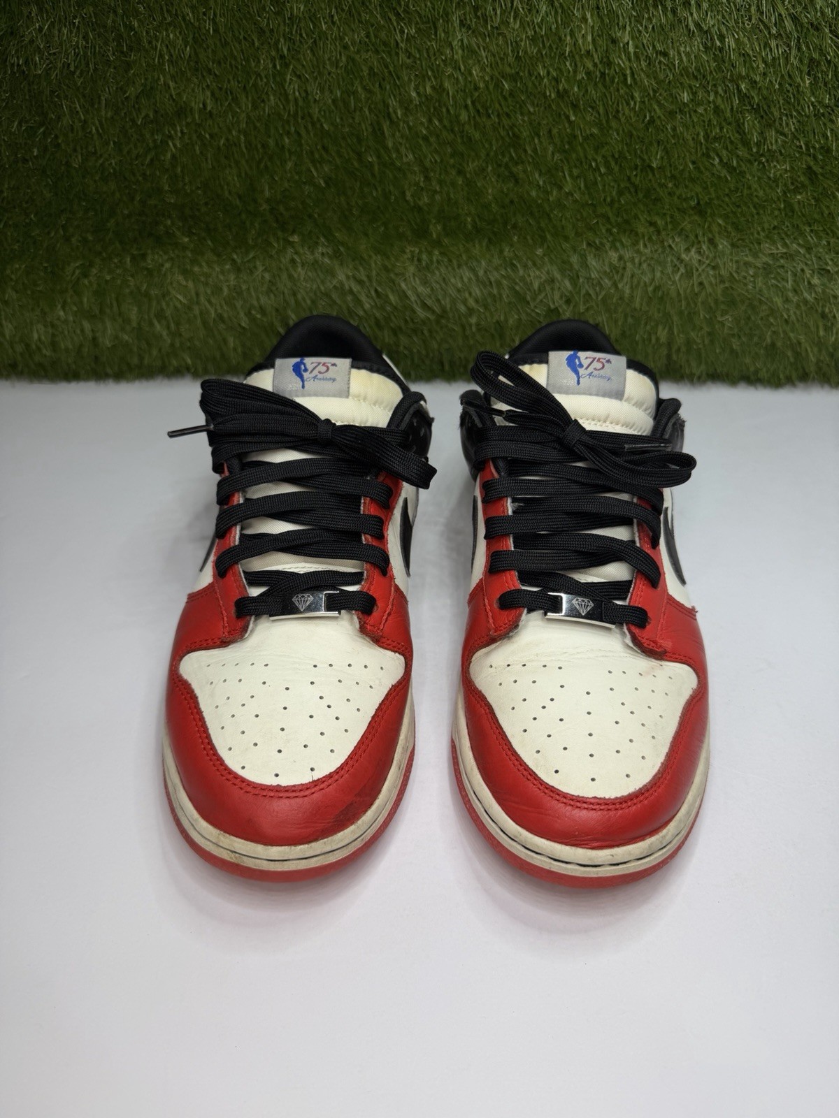 Nike Dunk Low EMB Chicago Bulls 75th Size 10.5 Mens Sneakers 2021 DD3363-100