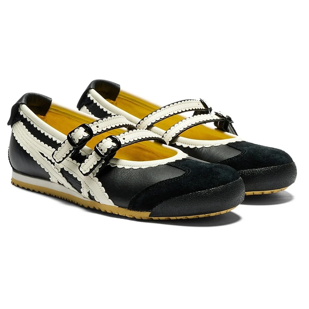2025 Patou x Onitsuka Tiger Mexico 66 Tgrs Mary Jane Ballet Flats 118A2678-001