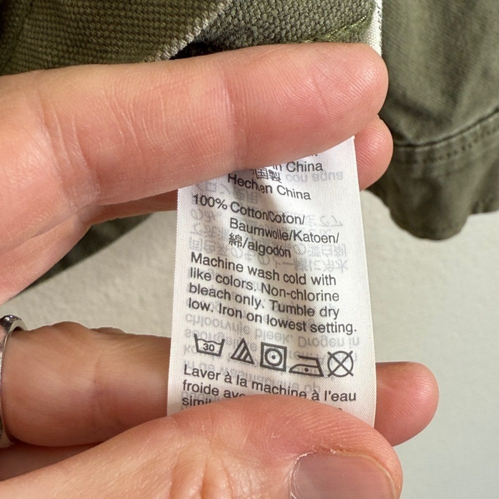 Madewell Surplus Fleet Khaki Utility Jacket women’s small green