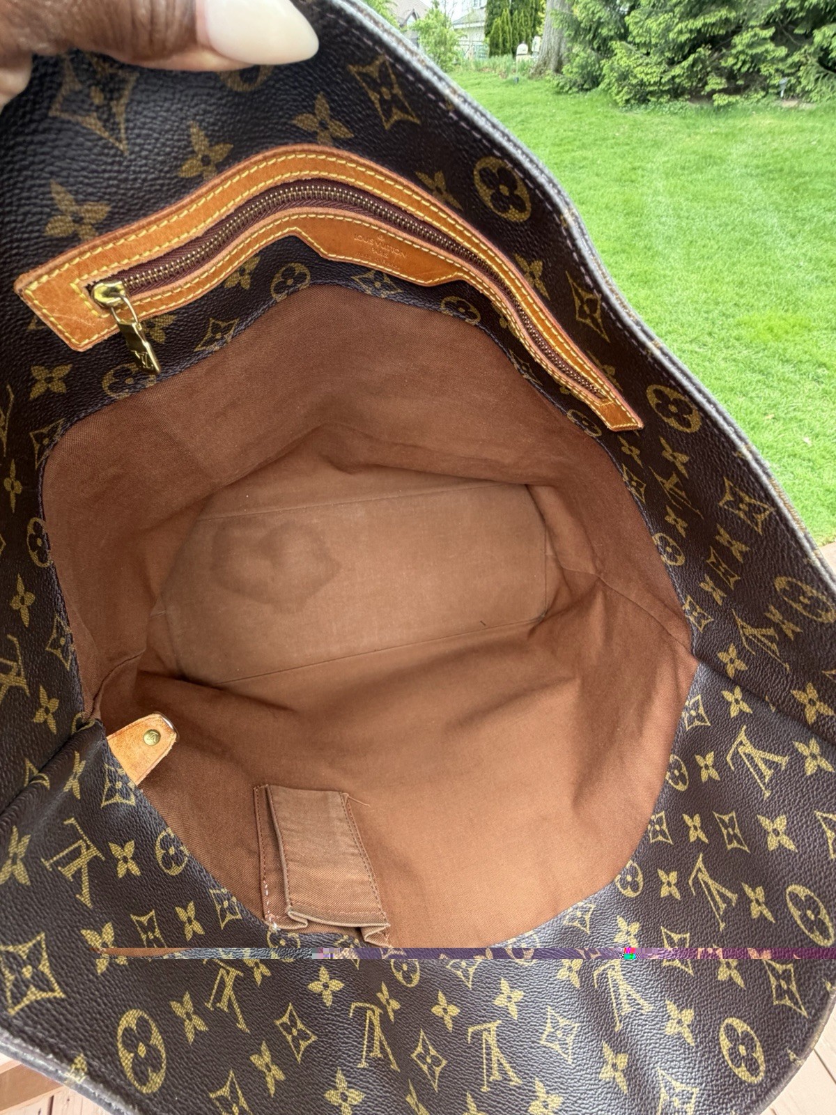 LOUIS VUITTON Cabas Alto Monogram XLarge Shoulder Tote Bag Brown Initials