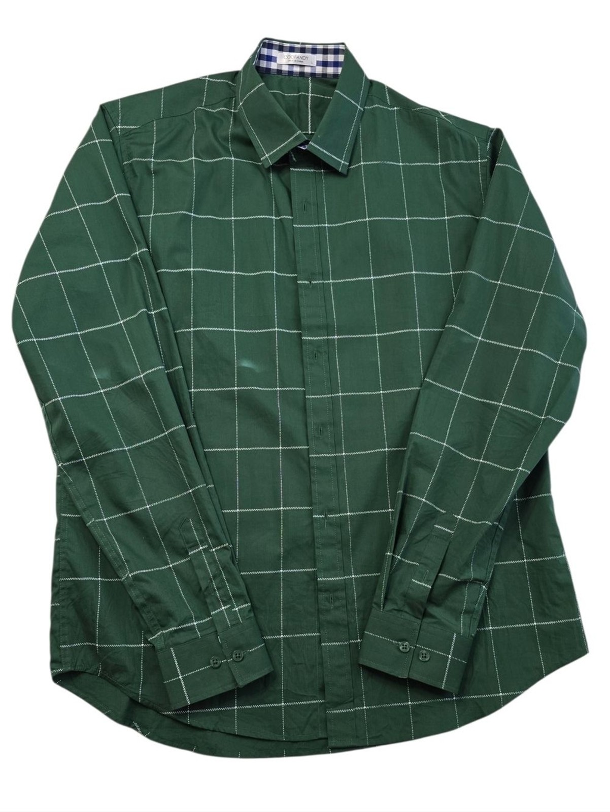 Coofandy Classic Green Men’s Dress Shirt Size L