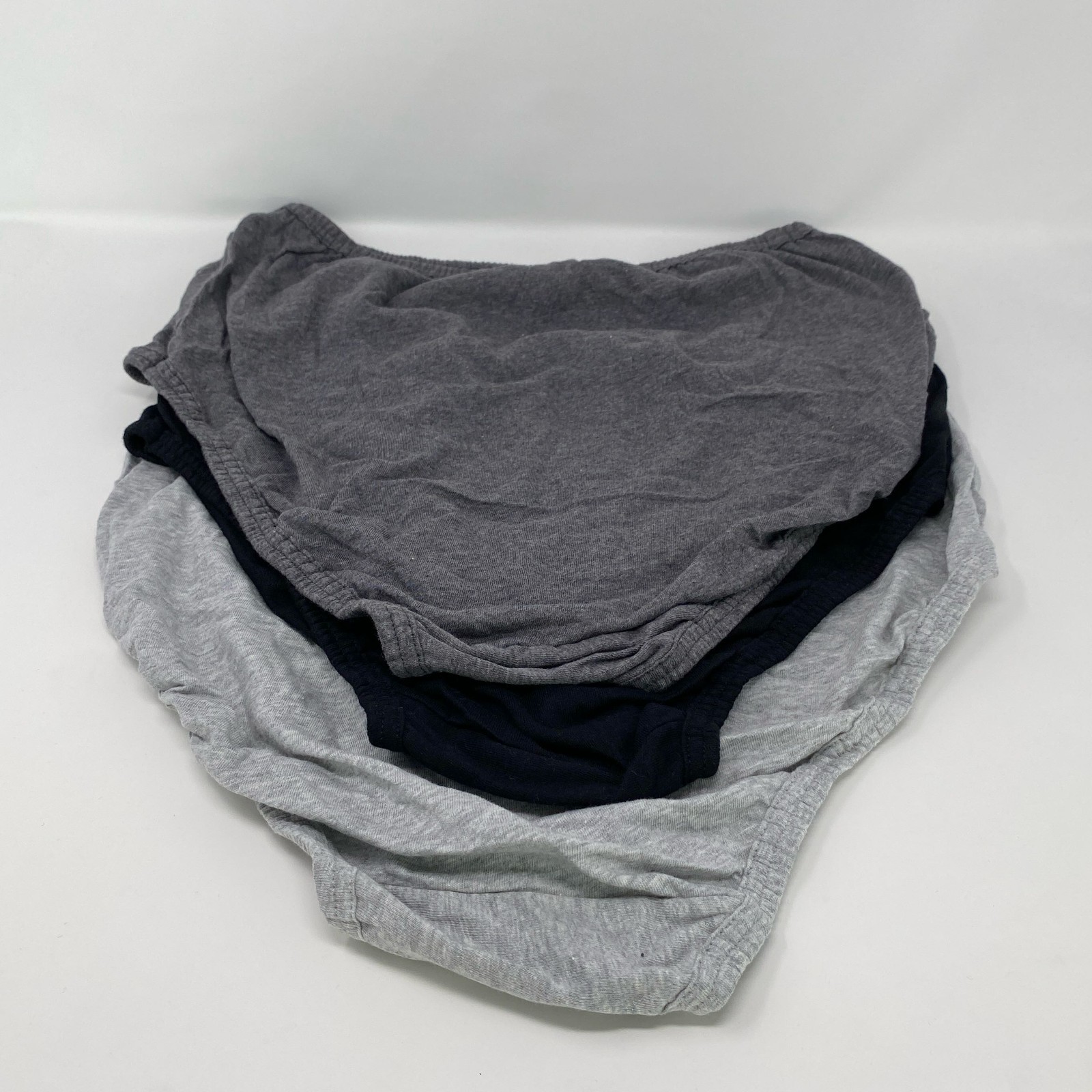 Jockey Elance Plus Briefs 3-Pack Grey/Charcoal/Black Size 8