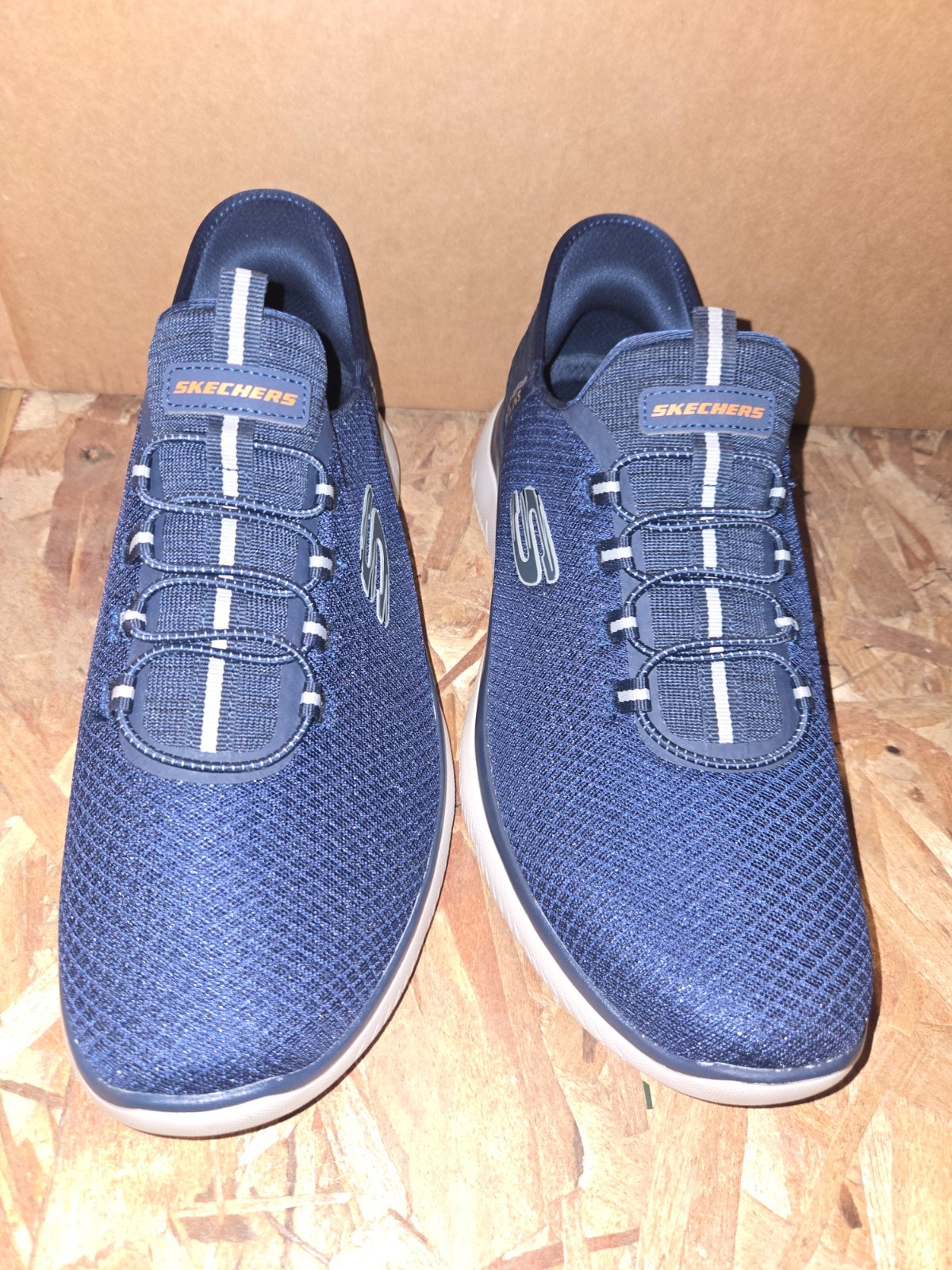 Skechers Hands Free Slip-ins Summits High Range Navy Blue Men’s 11.5 Wide Fit NE