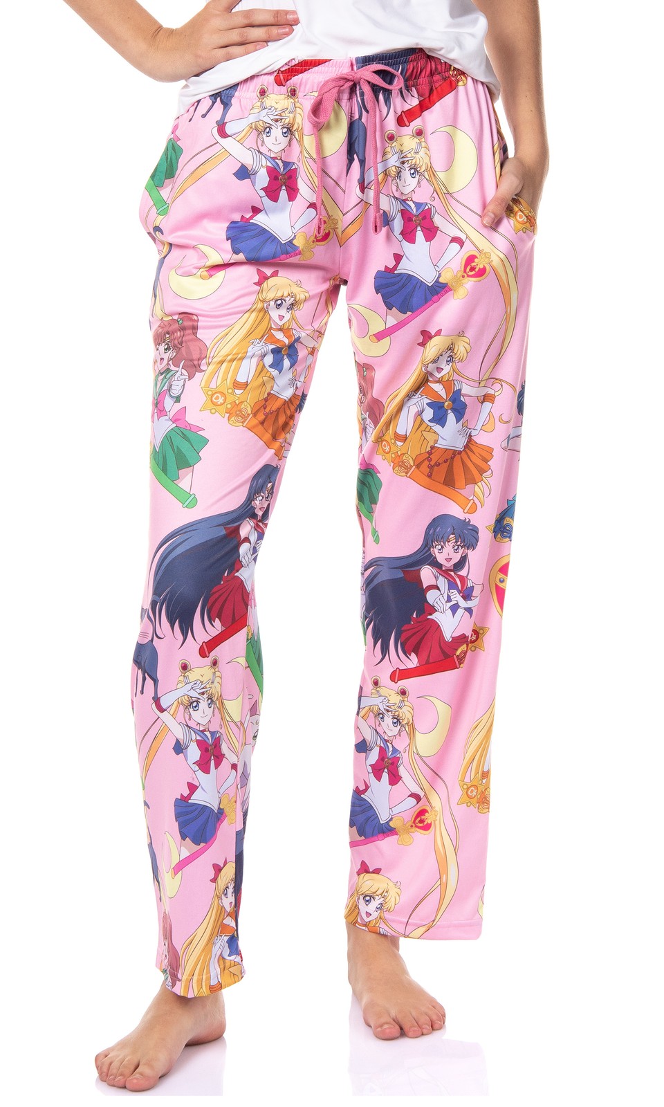 Sailor Moon Women’s Allover Character Print Adult Lounge Pajama Pants