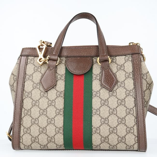 Gucci 547551 Ophidia GG Small Handbag Shoulder Bag White