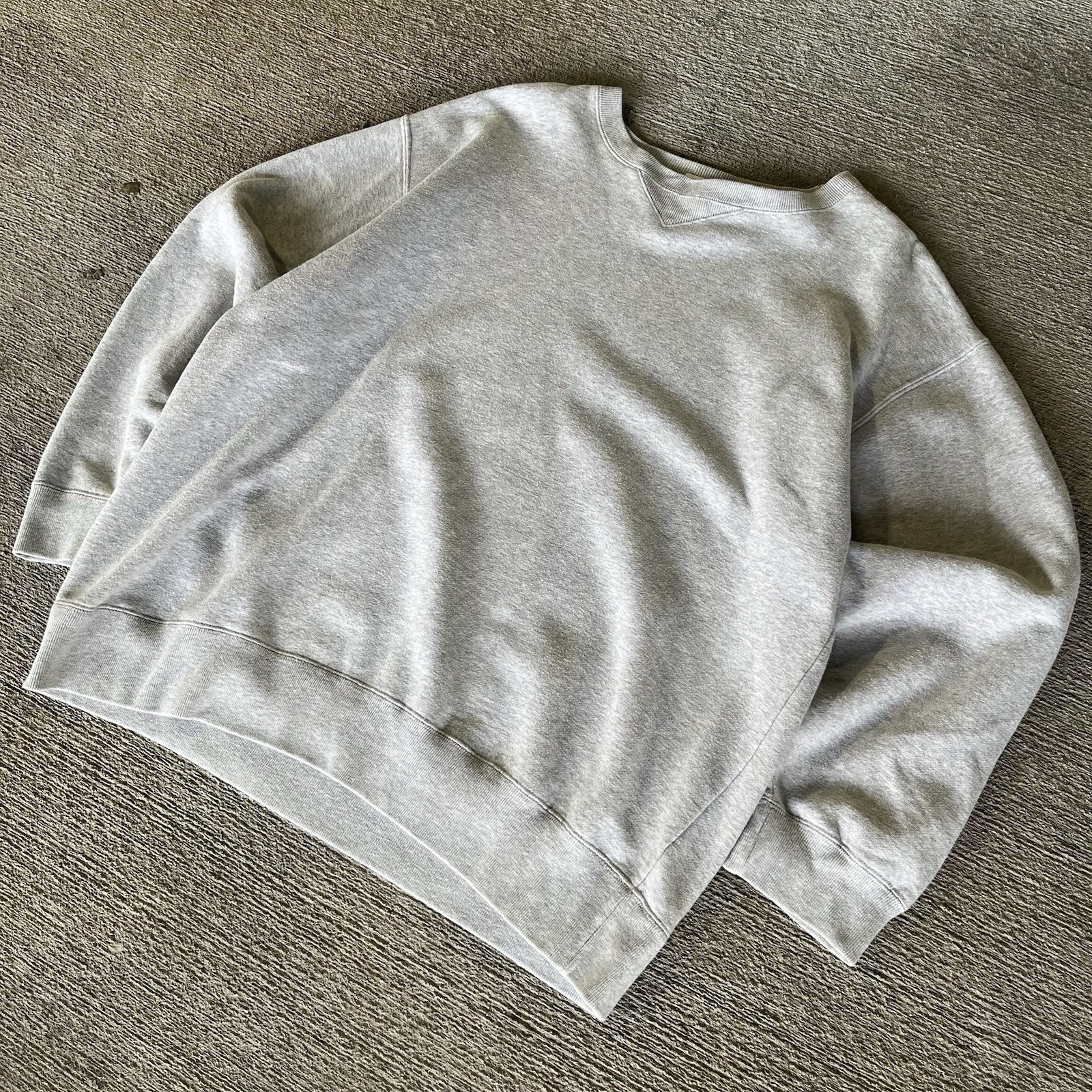 Vintage 90s GAP Sweats Blank Gray Heavyweight Crewneck Size XL Mens Cotton
