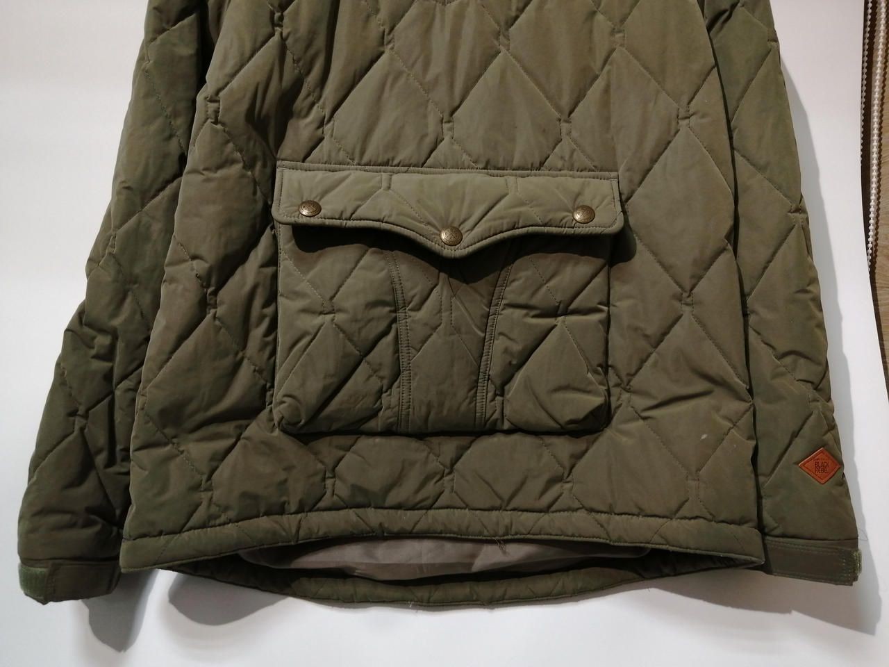 RUDE GALLERY Half Zip Batting Quilt Jacket Used