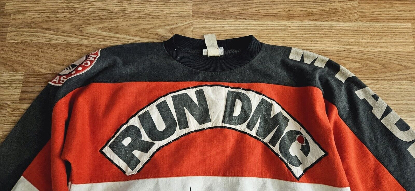 Vintage Rare Original Adidas 1986 Run DMC Sweatshirt 80s Rap Hip Hop Size XXL