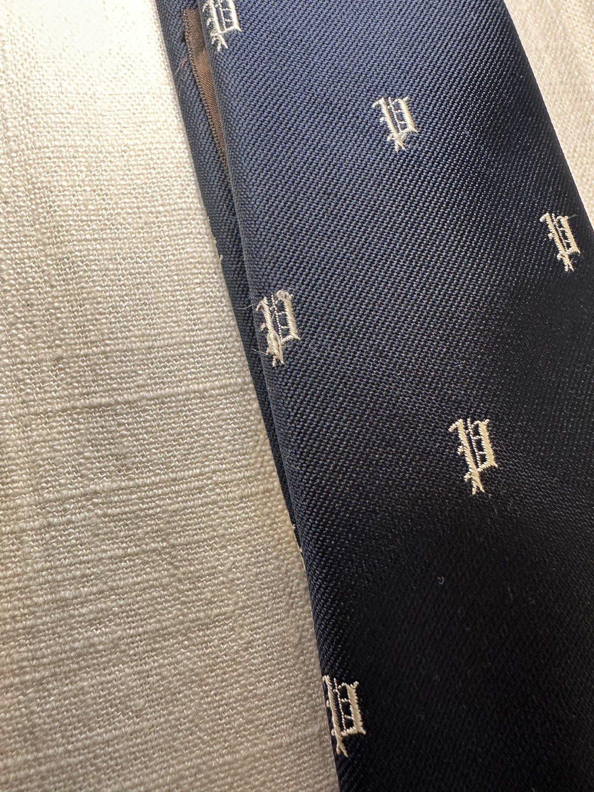 Vintage JACK HENRY “P” Monogram Men’s Tie Made in USA