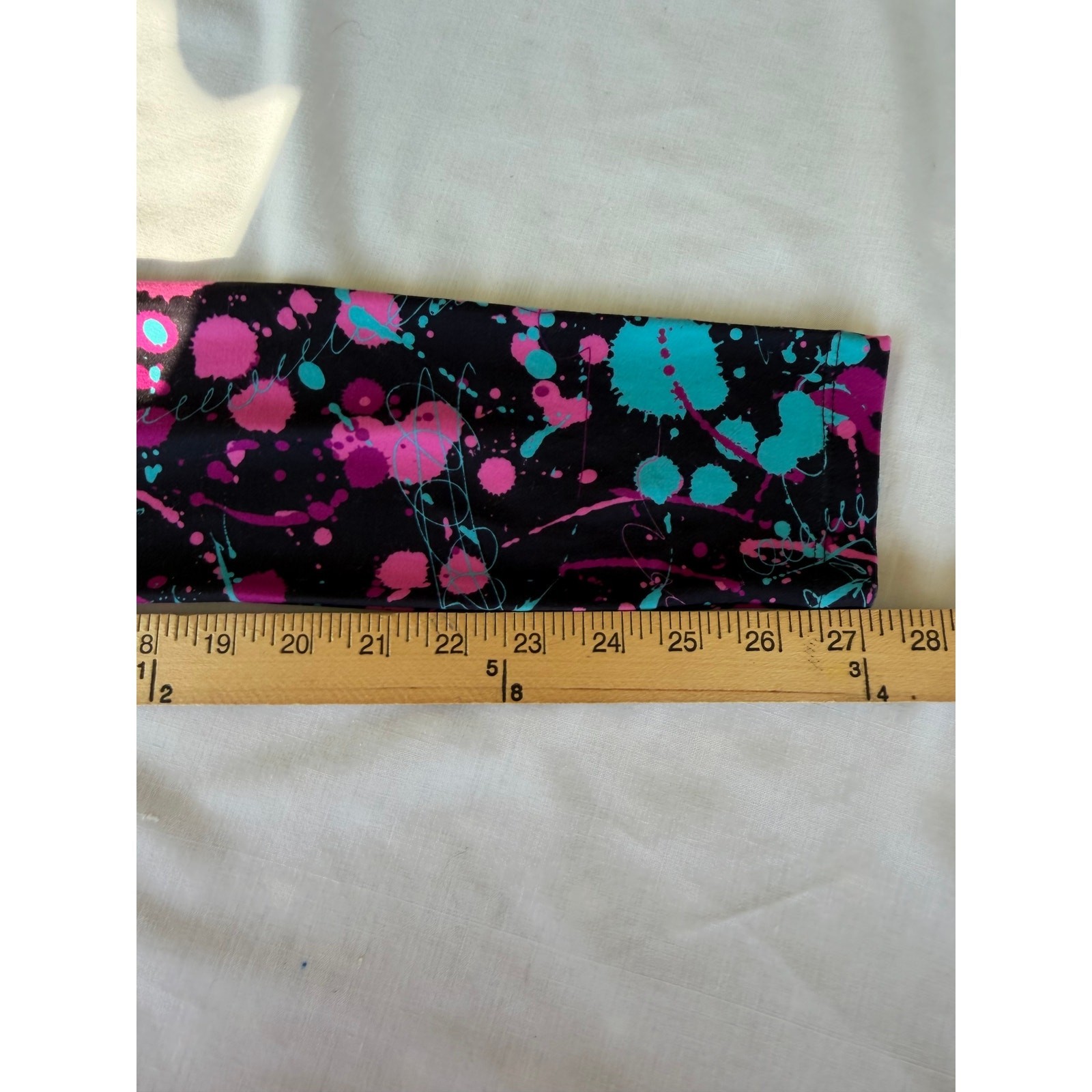 Y2K Retro Sissycos NWT Black Artistic Splash 80s 90s Funky Graffiti Leggings S