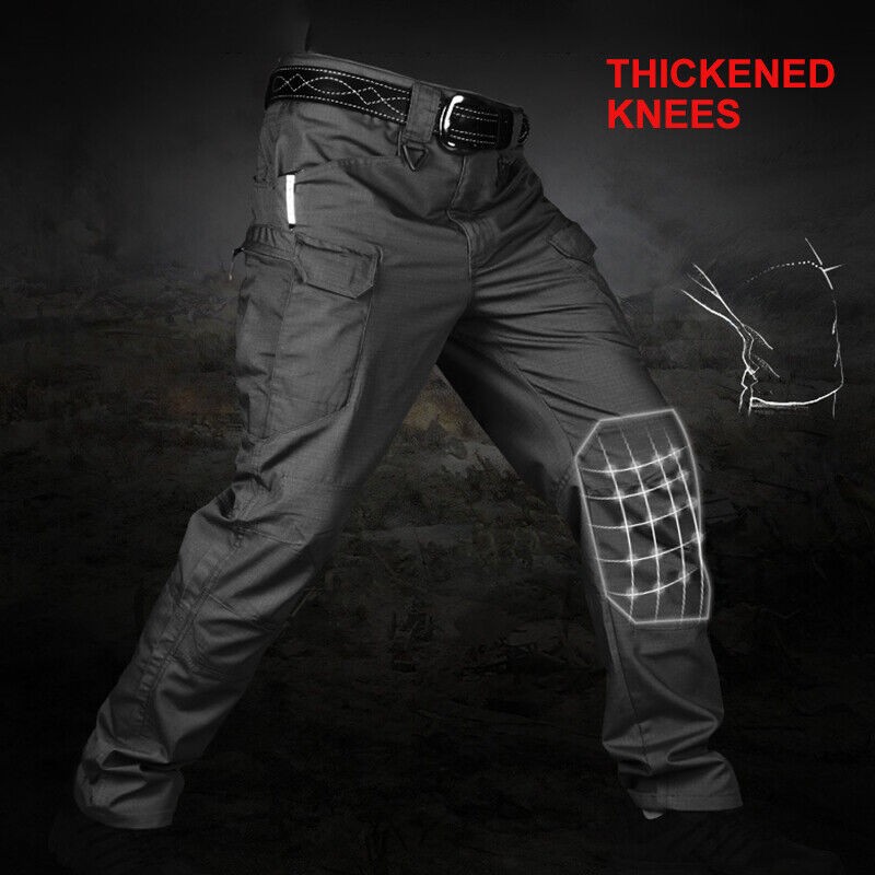 US Men Tactical Cargo Pants Soldier Straight-fit Work Combat Trousers Outdoor AA