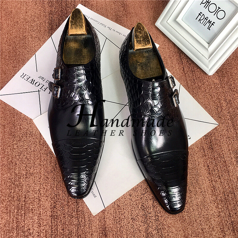 British Pointed Toe Leather Men’s Genuine Leather Cowhide Formal Oxford Shoes Sz