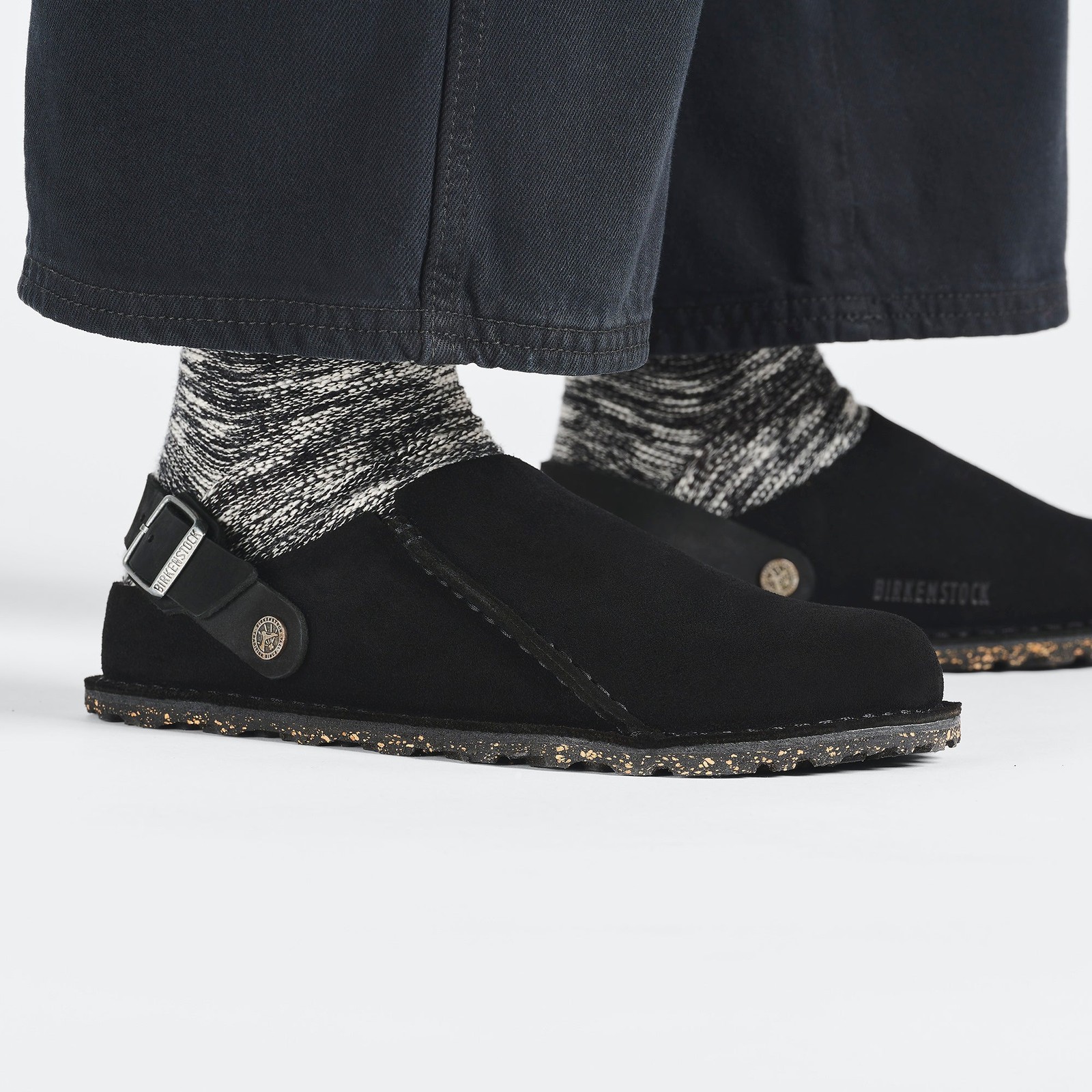 BIRKENSTOCK LUTRY PREMIUM SUEDE SUEDE LEATHER UNISEX CLOGS
