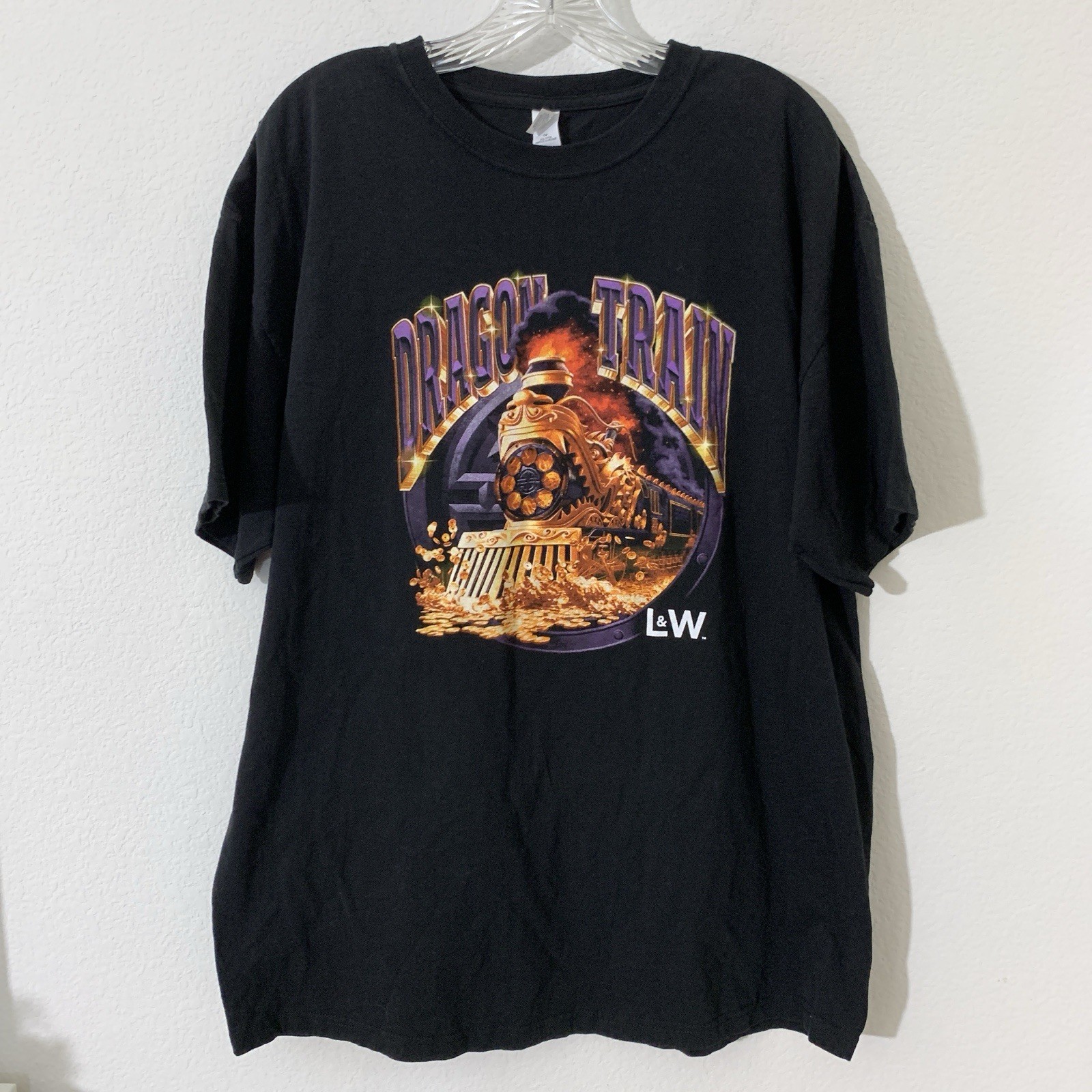 Light & Wonder Slot Machine Shirt Dragon Train Mens XL Discontinued