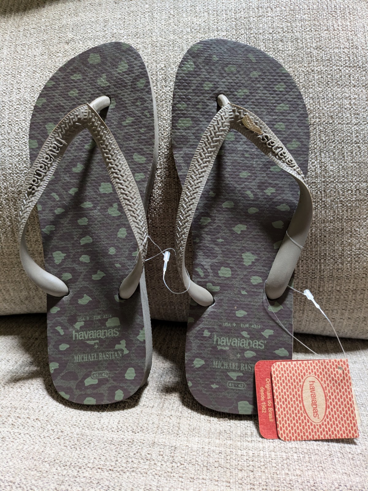 Havaianas X Michael Bastian Flip Flops Men’s Size 9/10 41/42 NEW Sandals