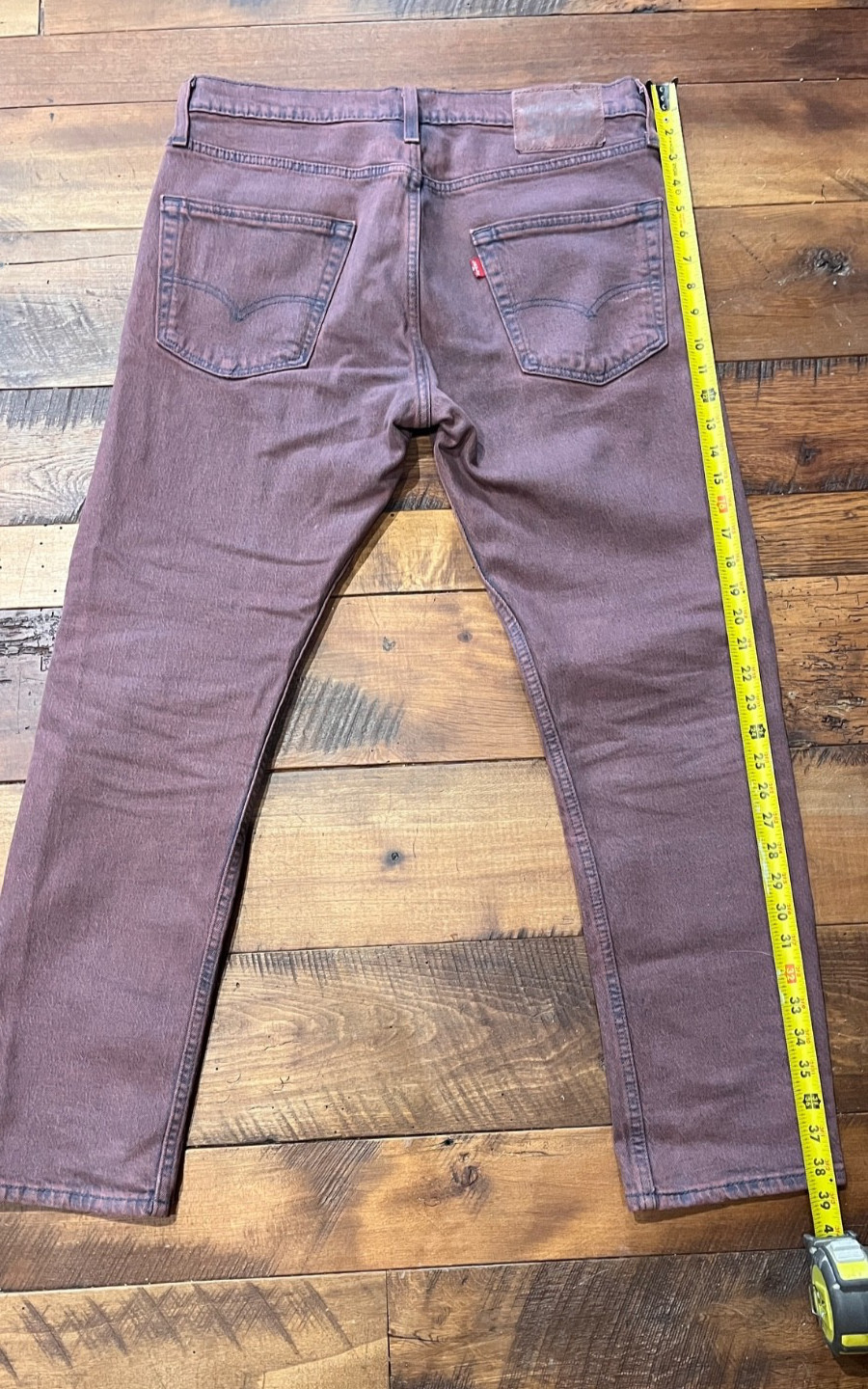 Levi’s 502 Straight Jeans Men’s 32×30 Purple/Plum Denim Classic Casual Pants