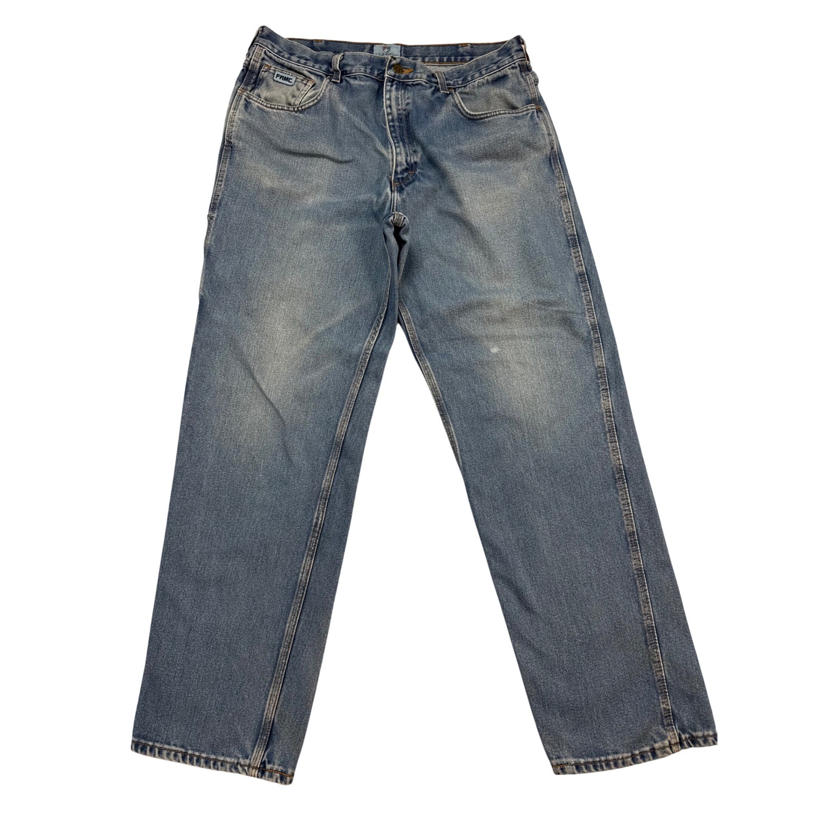 Tyndale FRMC Jeans Mens 38×34 Blue Flame Resistant Made In USA F290T Work