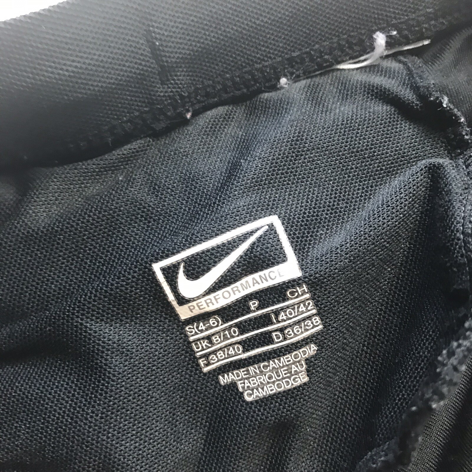 Nike Black Pink Crop Athletic Tight Back Pocket Size Small a1009