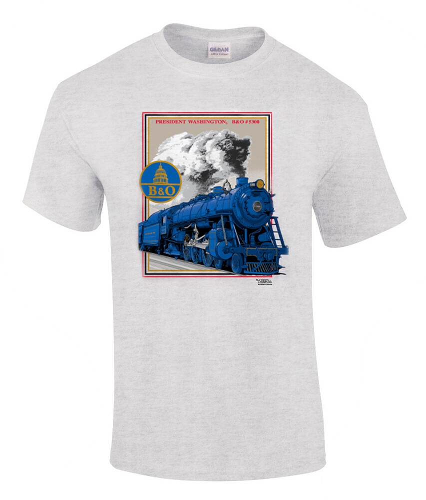 Men Tee Baltimore & Ohio Pacific Authentic Railroad T-Shirt [10021]