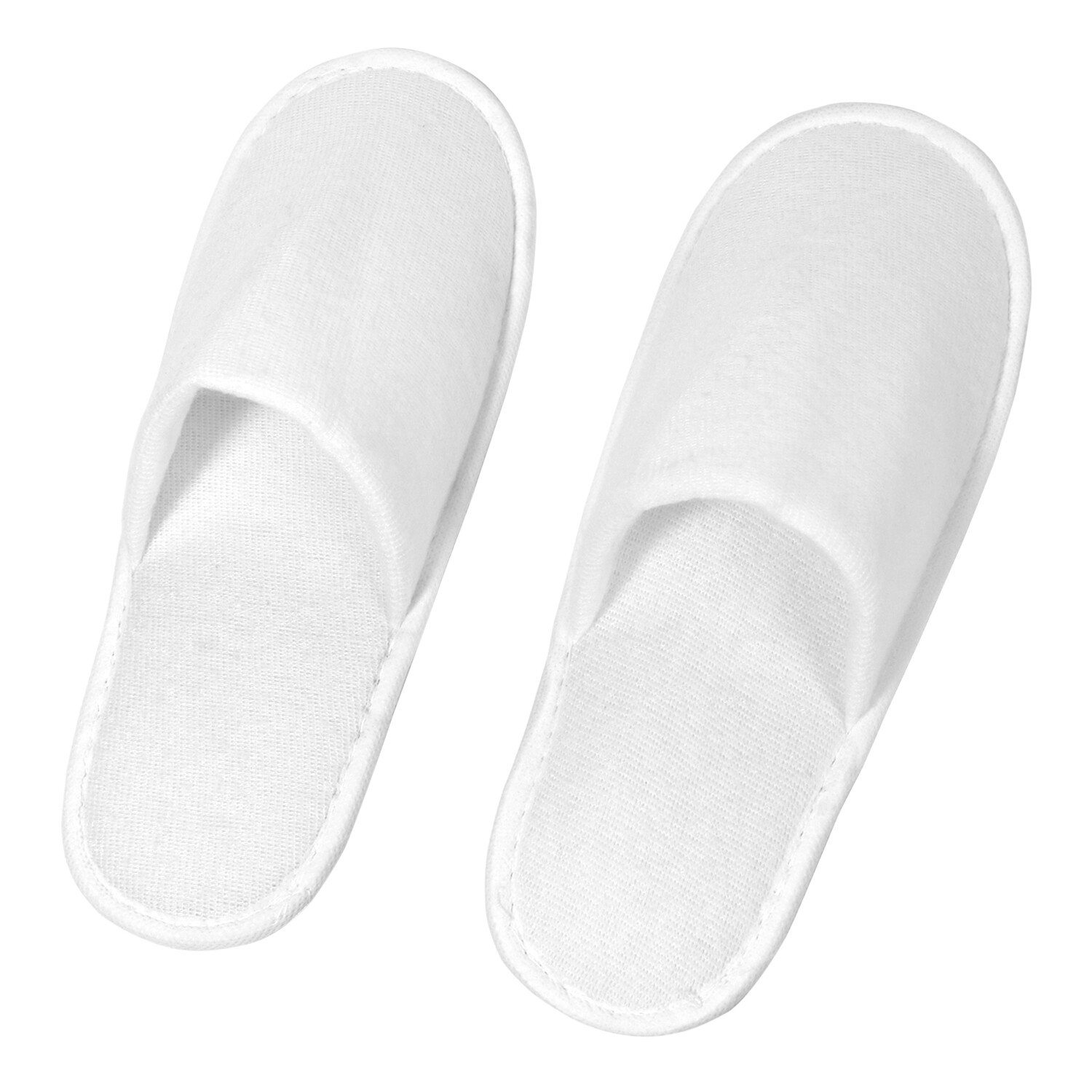 Disposable Slippers Closed Toe Spa Slippers White Non-Slip Hotel Travel Guest