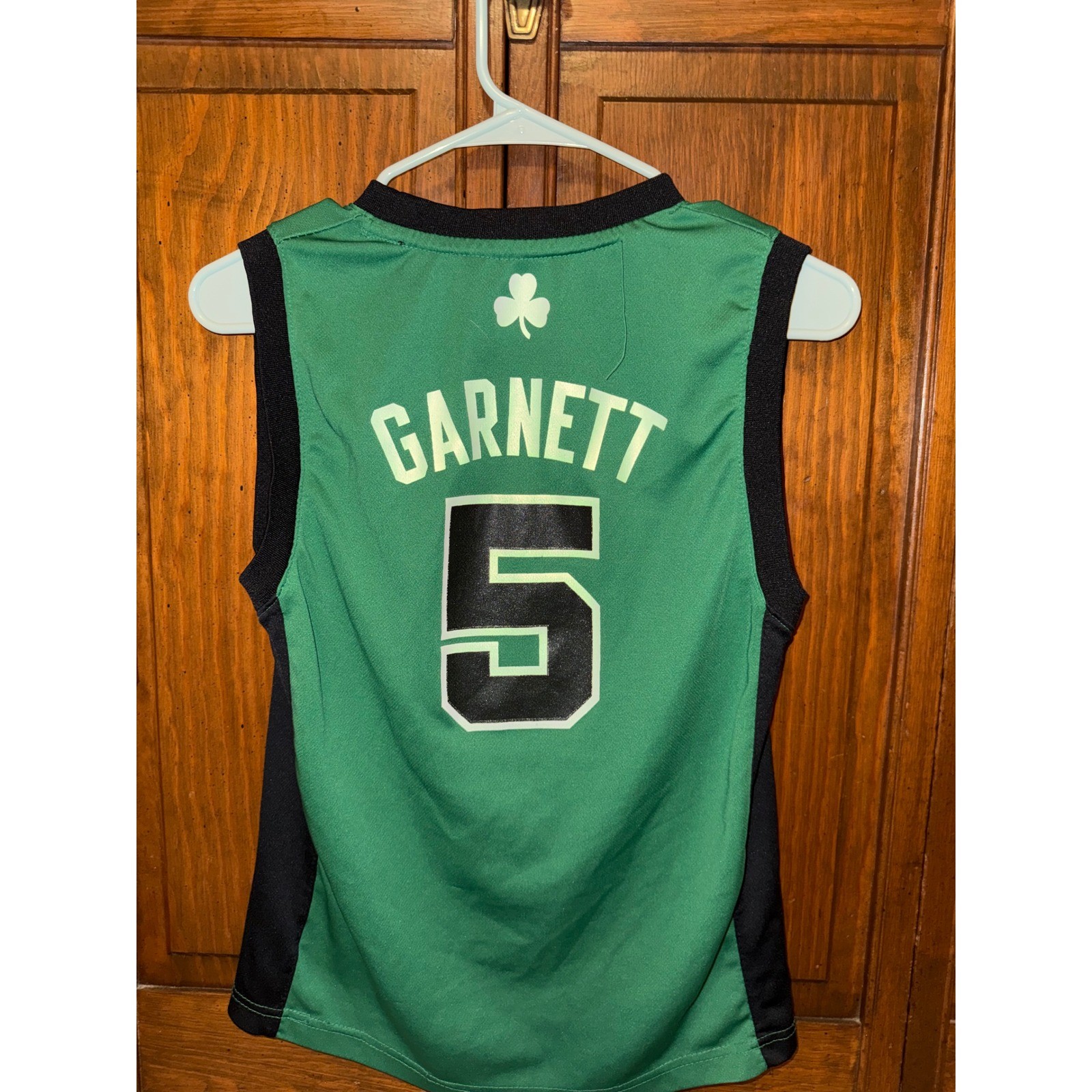Adidas Kevin Garnett Boston Celtics NBA Jersey Youth Medium Green Black #5