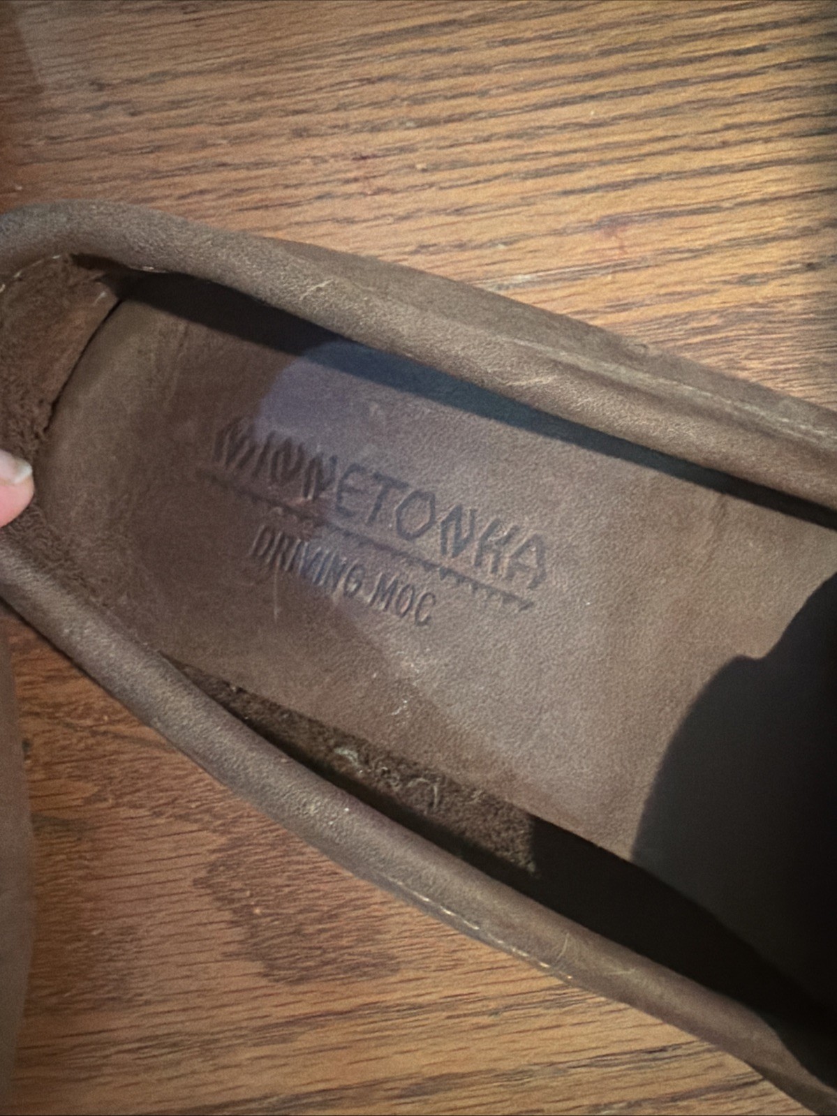 Minnetonka Brown Driving Mocs Men’s Size 12 Euc