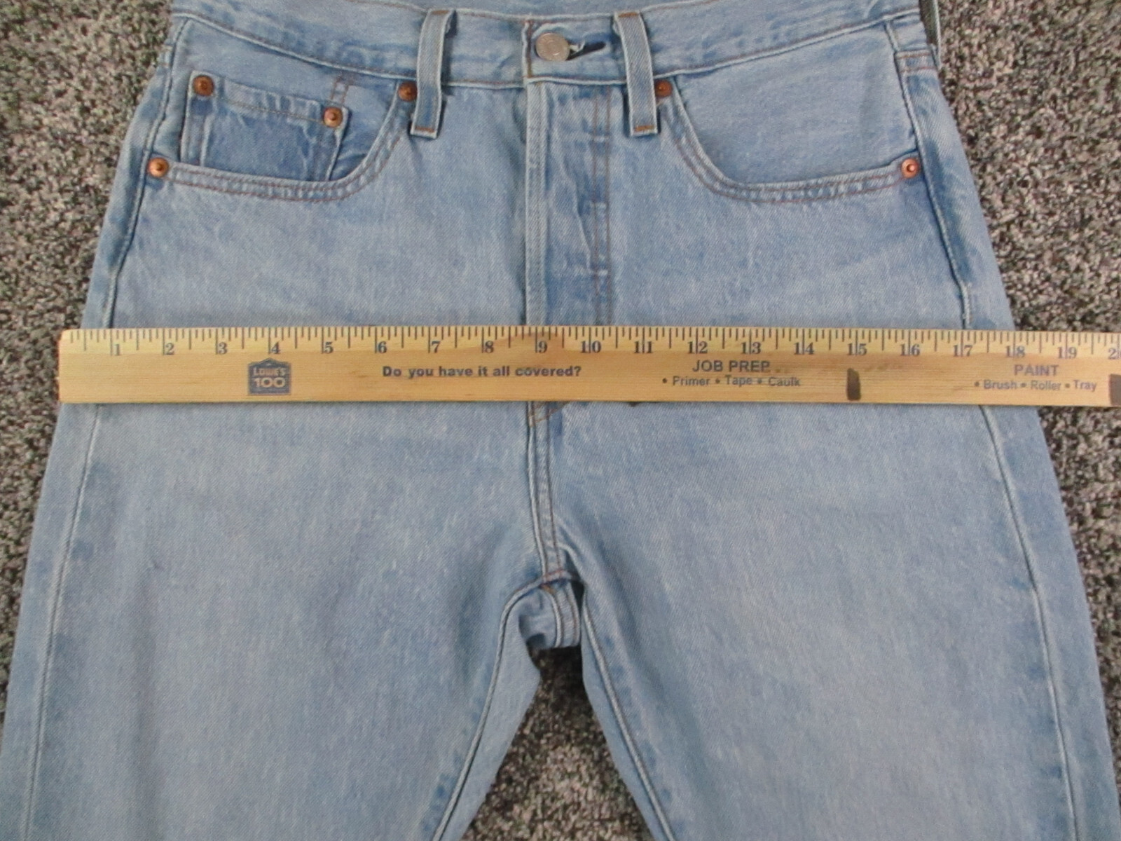 Levis 501 S Big E Jeans Womens 27×27 Blue Denim Skinny High Waist Western Retro