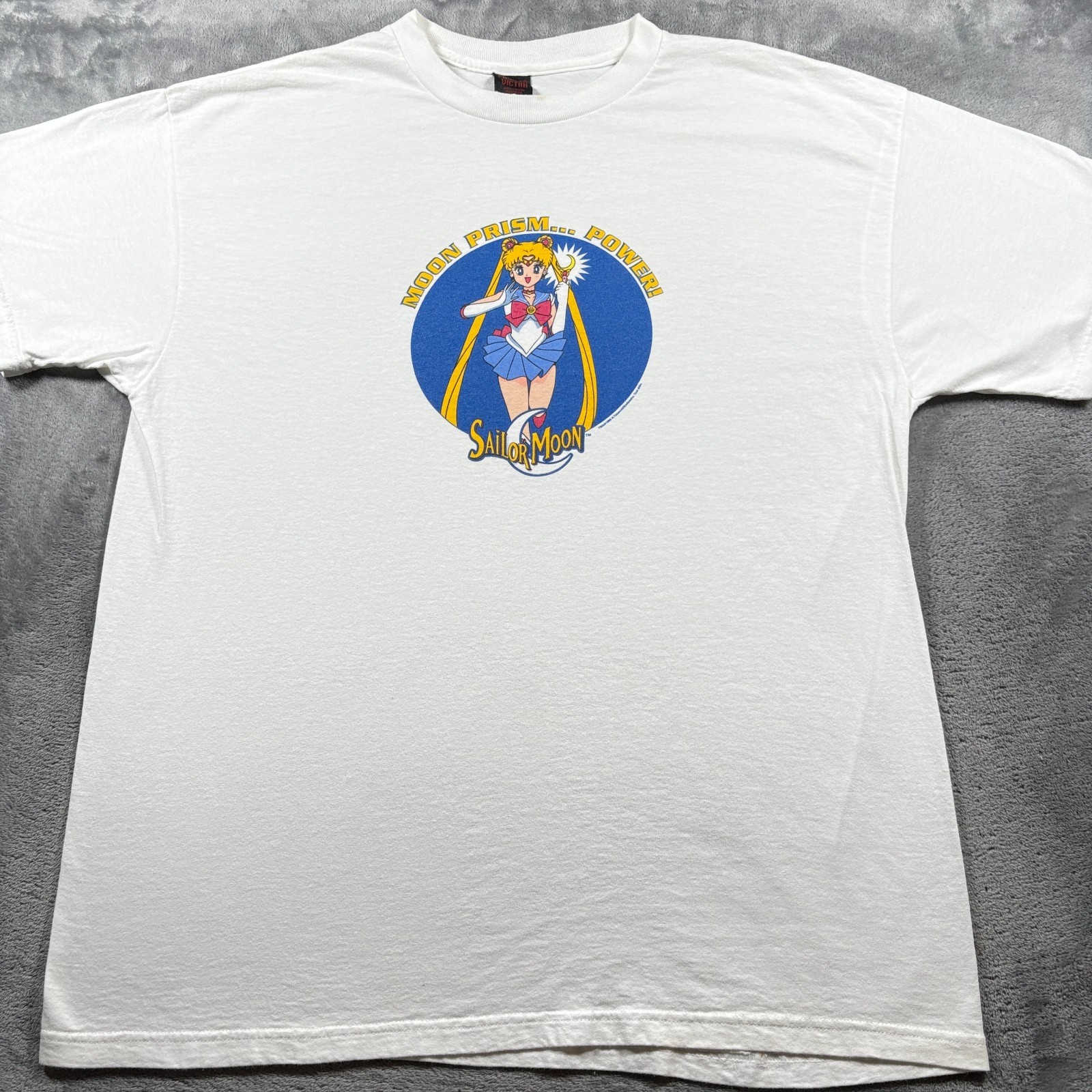 Vintage 1998 Sailor Moon Prism Power Anime Fashion Victim T-Shirt Mens XL White