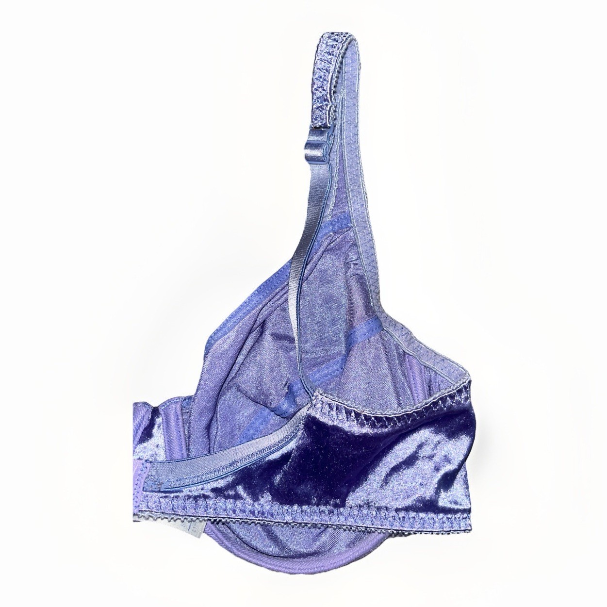 Vassarette Light Purple Silk Bra Size 38C Vintage Style 75-144