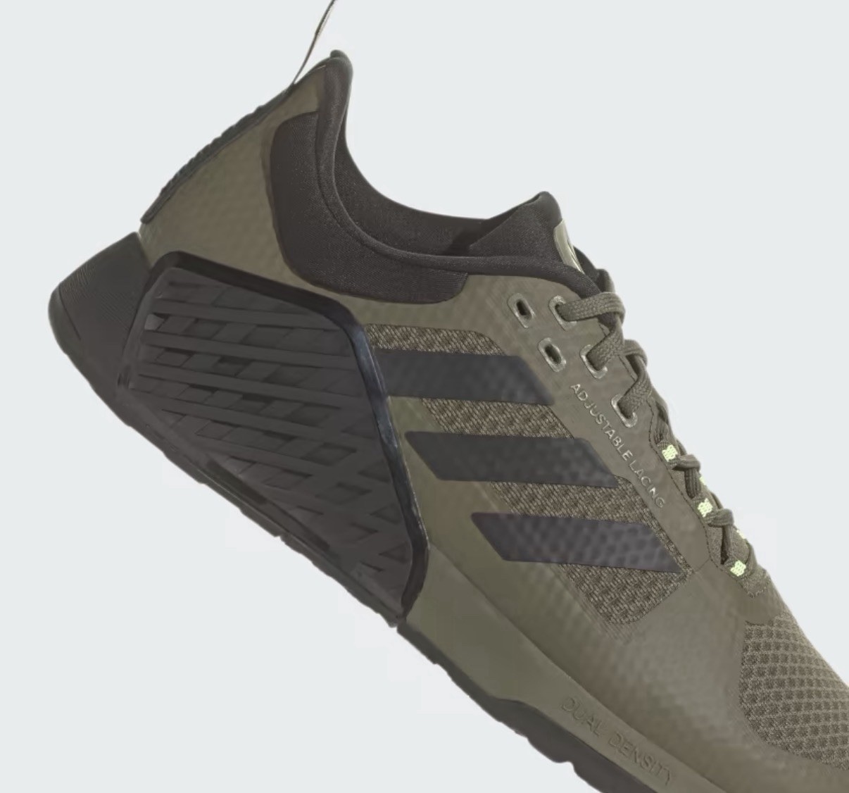 Adidas Drop Set Low Top Gym Training Sneakers Lace Up Green/Black IF9908 N