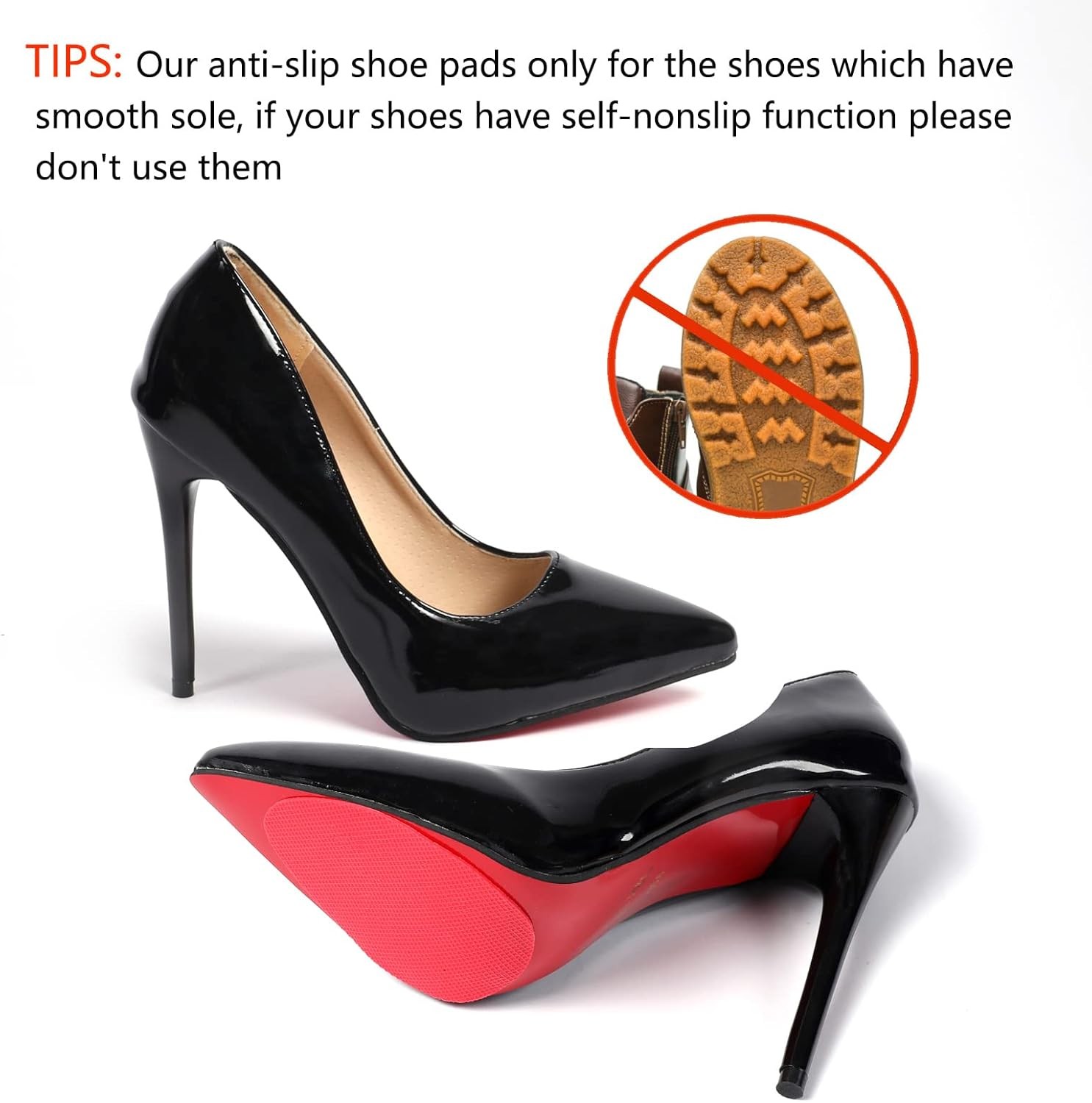 Shoe Sole Protector for Heels,Shoe Grips on Bottom of Shoes,anti Slip Shoe Grips