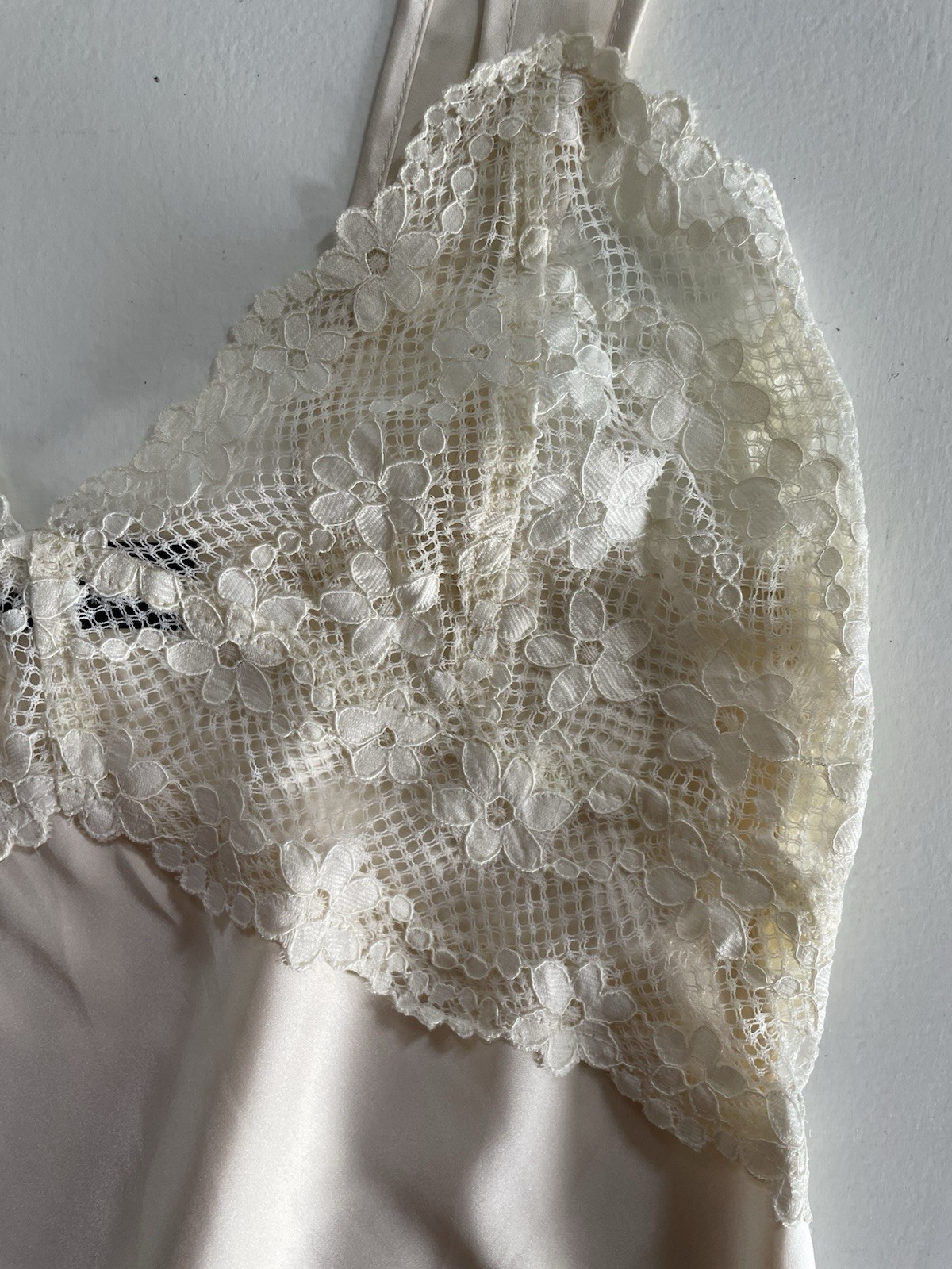 Lioness Bel Air Ivory Lemon Mini Dress Lace Size Small