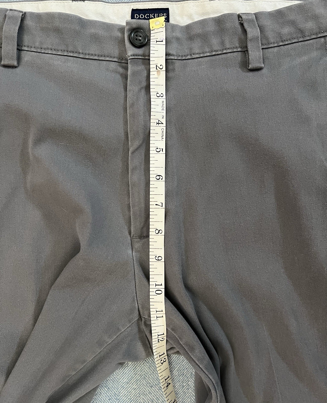 Dockers Men’s Classic Fit Tall Easy Gray Pants Straight Leg 34 x 35/36