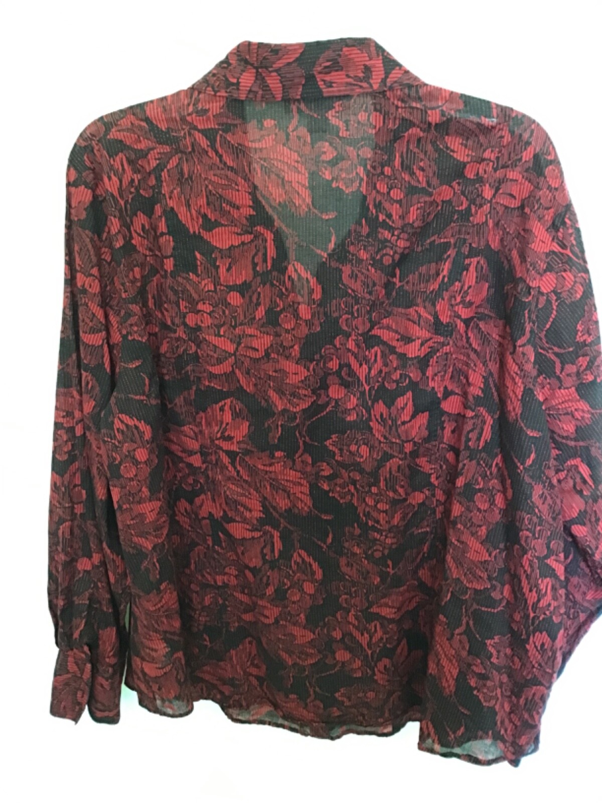 Coldwater Creek Button up shirt size 2X sheer /semi sheer