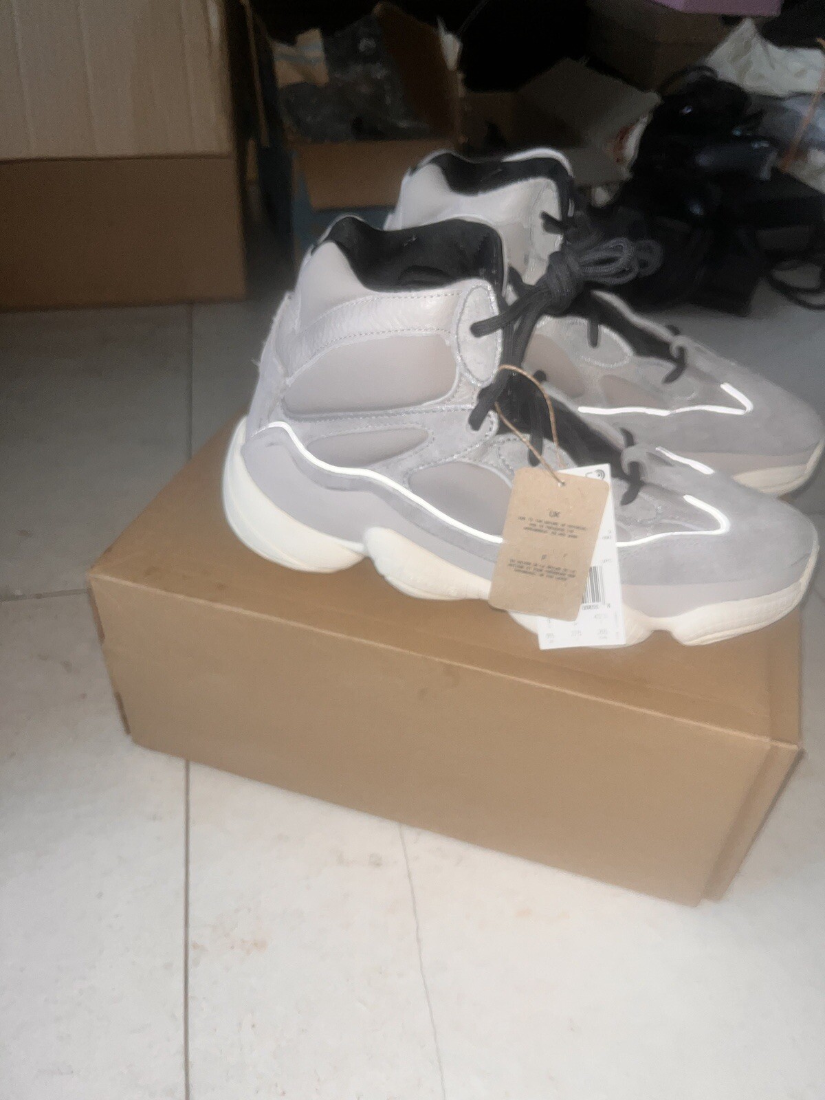 Size 9.5 – adidas Yeezy 500 High Mist Stone