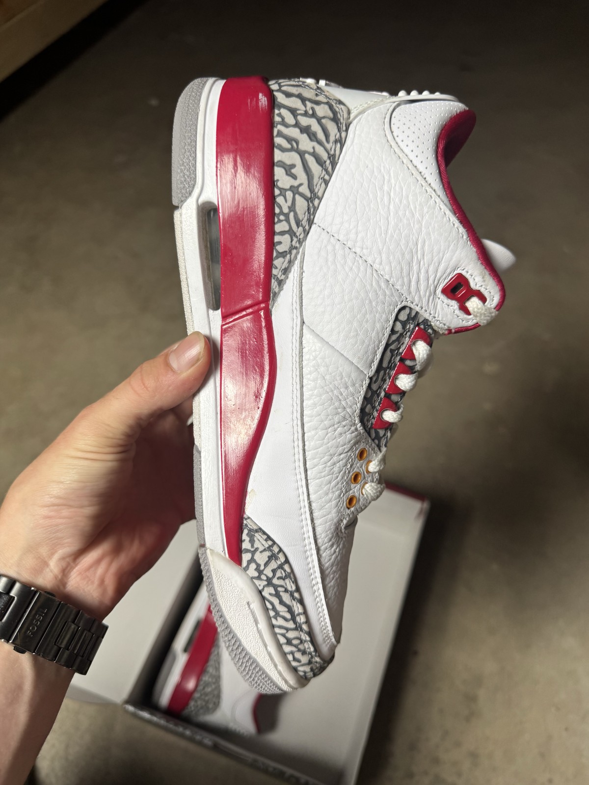 Size 8M/9.5W – Jordan 3 Retro Cardinal Red CT8532-126 Pre-Owned