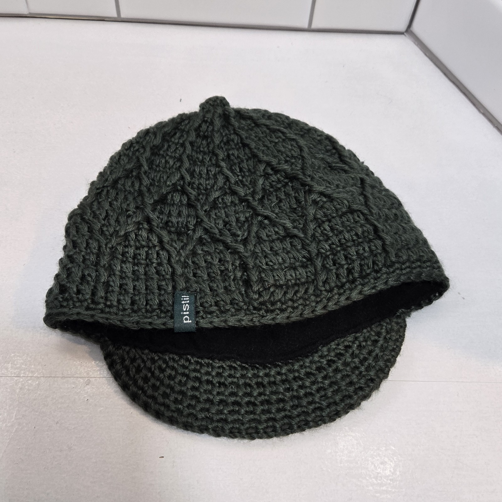 Pistil Beanie Brim Hat Green Knit