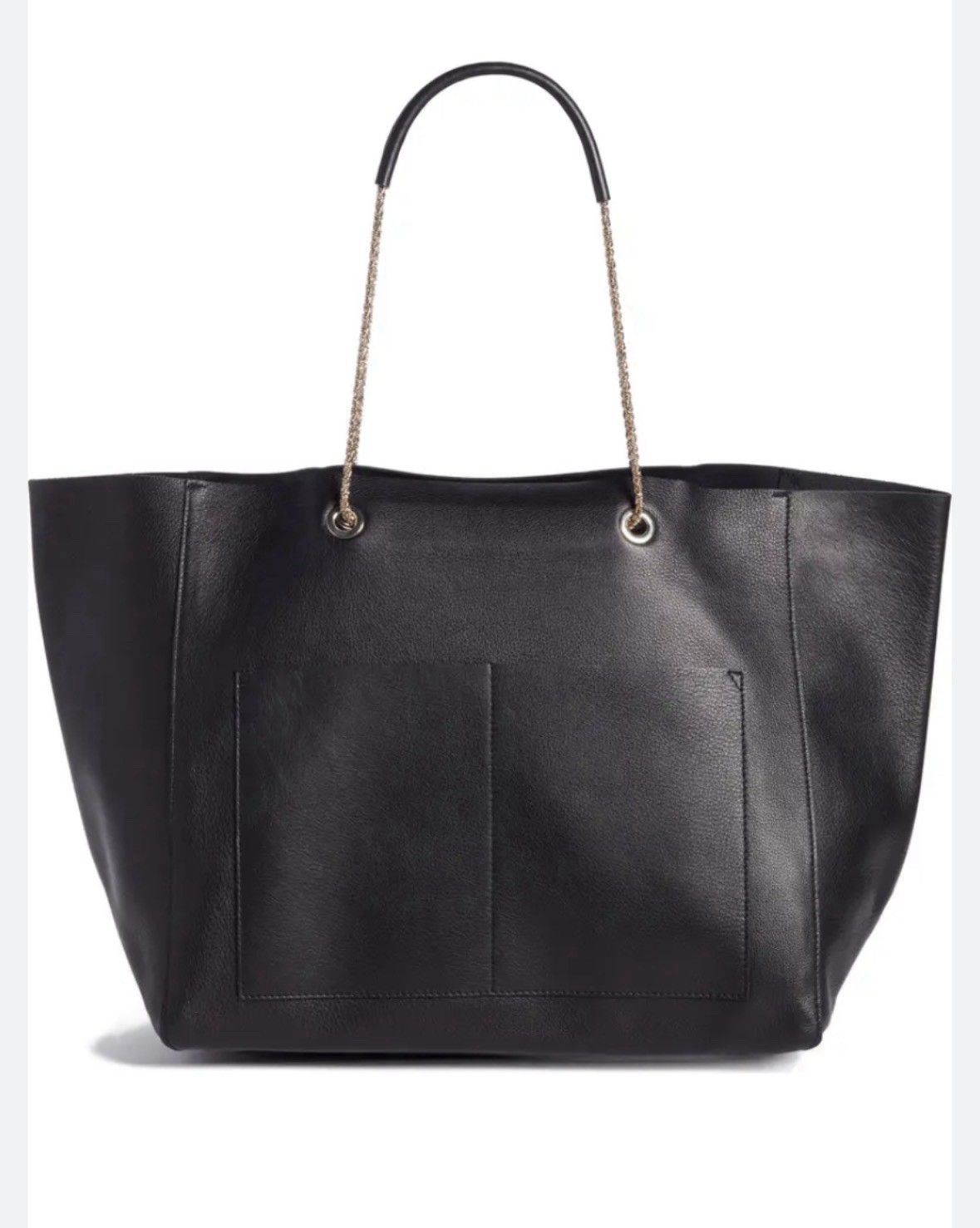 Sezane Gaby Tote Bag. Black Leather. Excellent Condition.