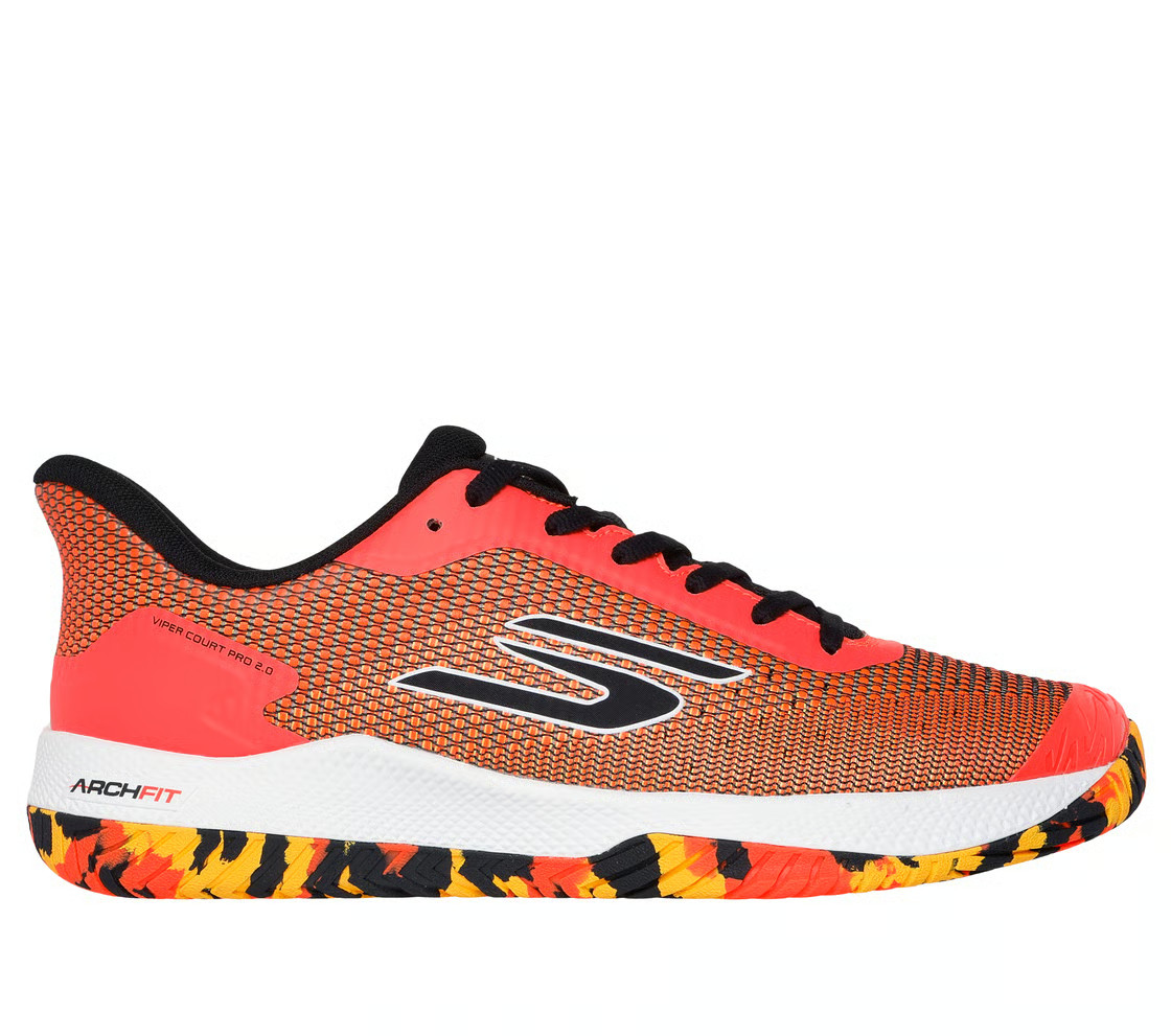 Sketchers Viper Court Pro 2.0 Pickleball Sneakers Shoes Sz 9 Orange 246109 ORG