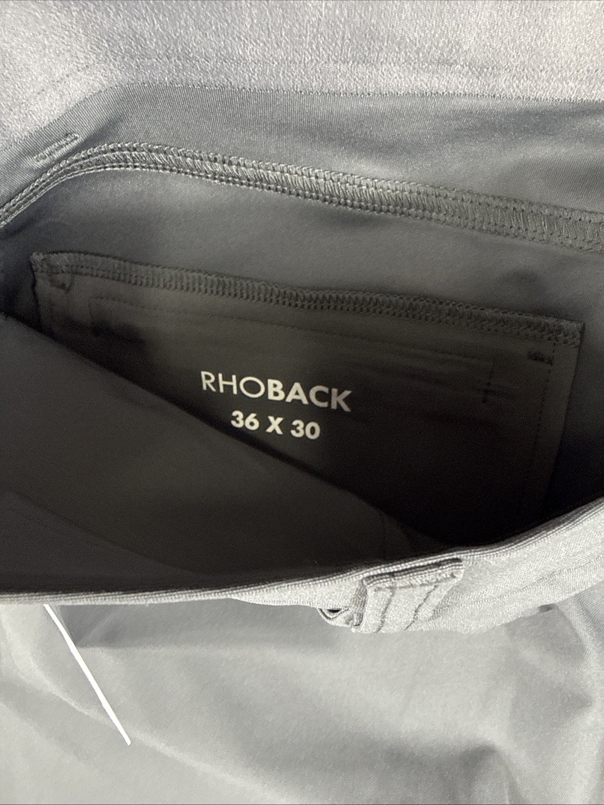 Rhoback Men’s Delta Performance Pant Charcoal Grey Size 36×30