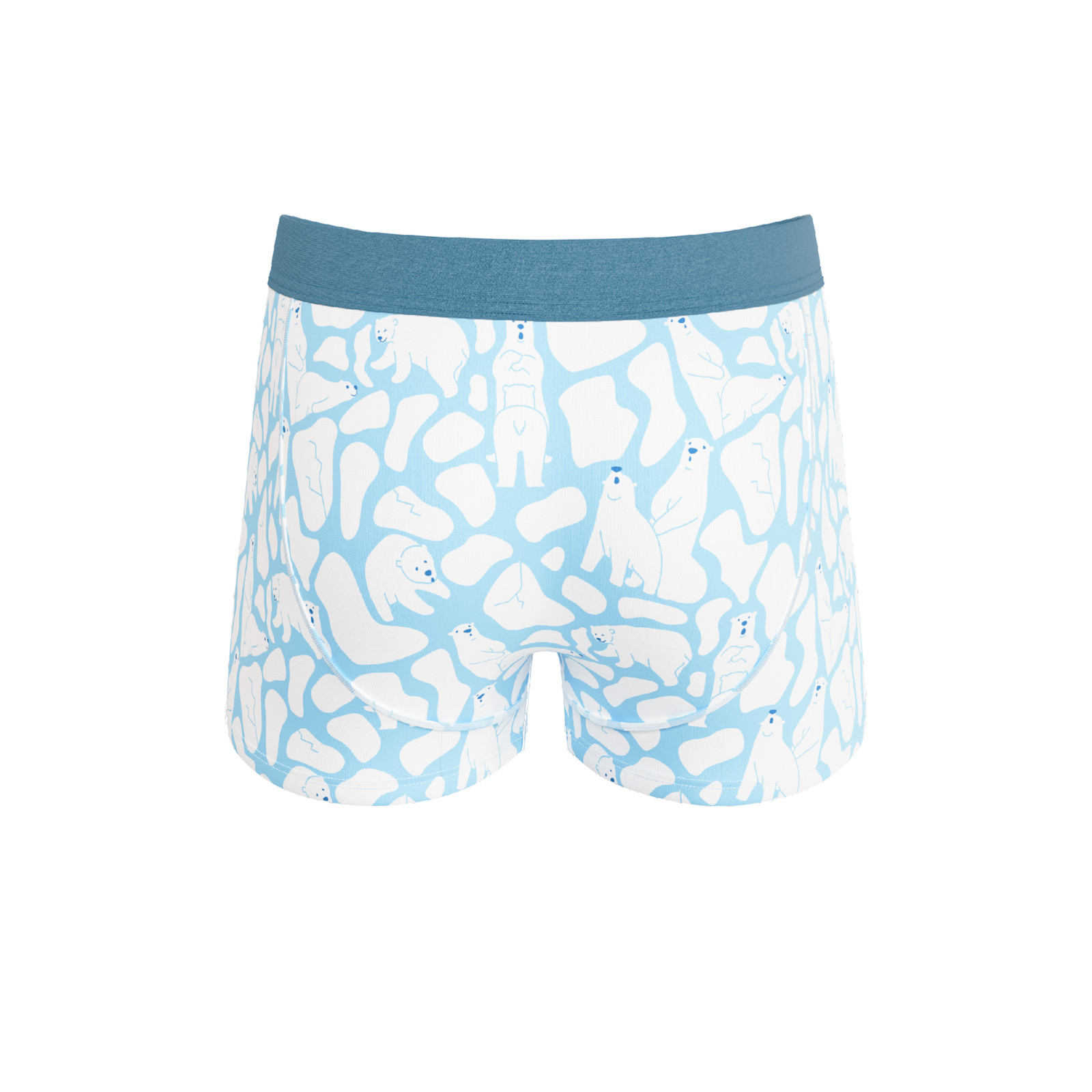 Shinesty Men’s Ball Hammock Pouch Trunks – Polar Bear Print MicroModal Moisture
