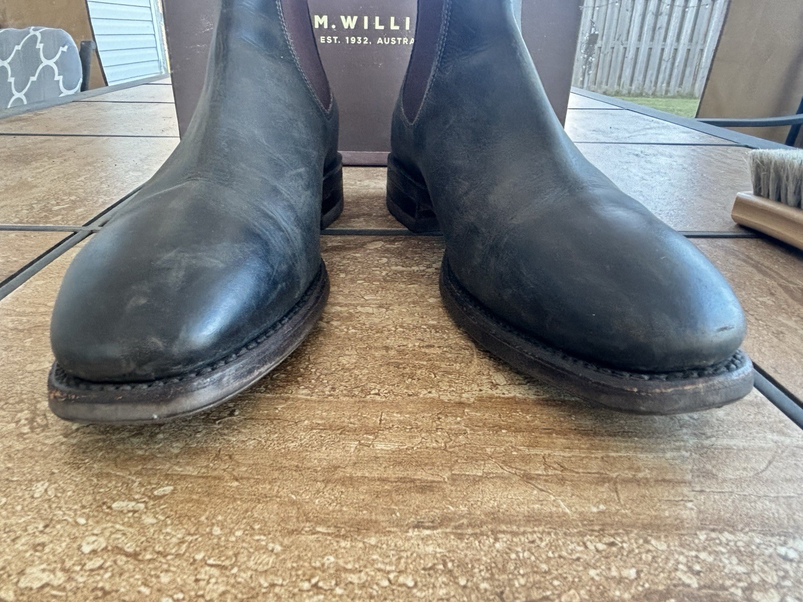 RM Williams Comfort Craftsman Chelsea Black Size 8US