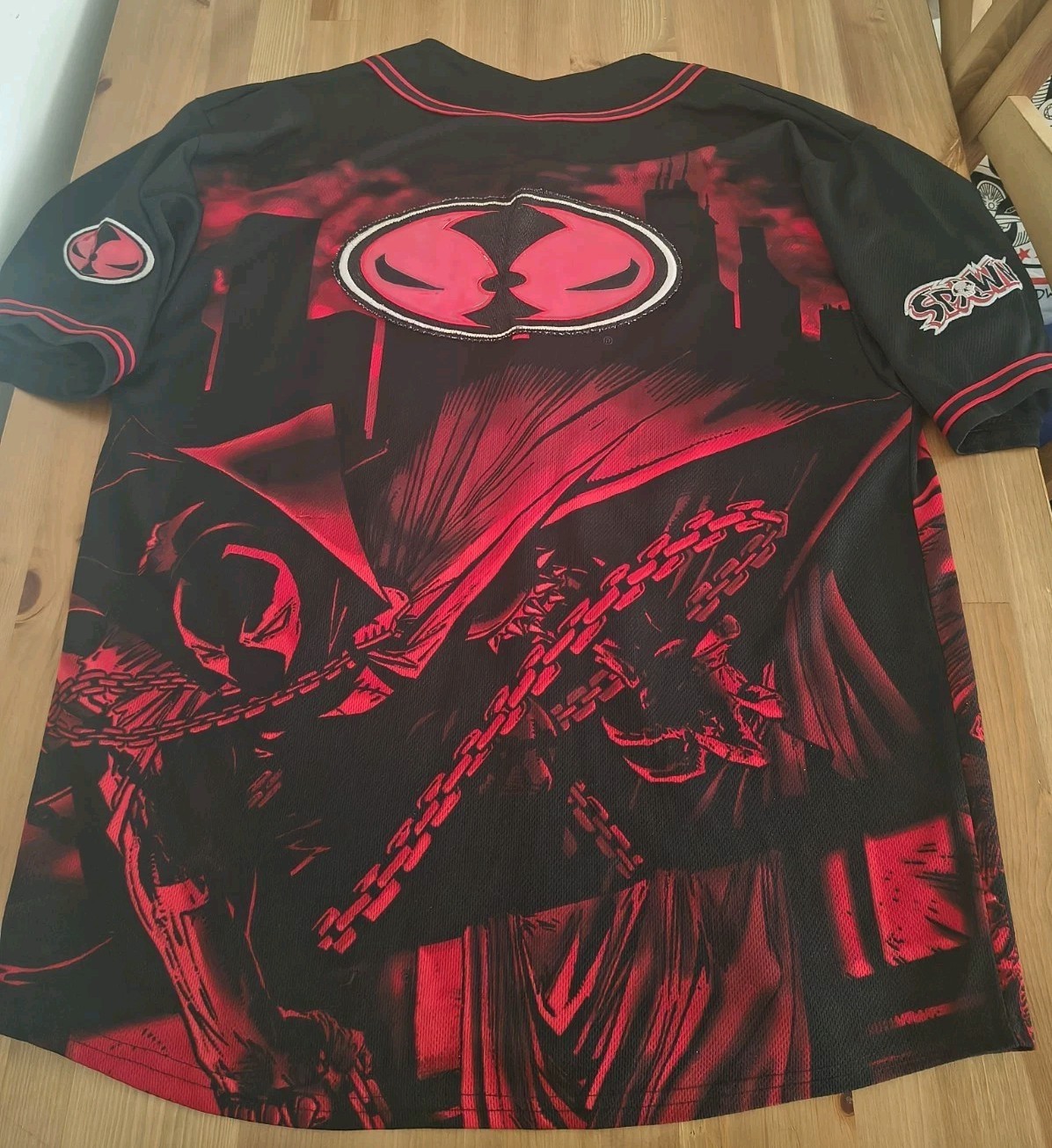 Spawn 2002 Todd McFarlane Baseball Jersey Size Men’s Large Y2K