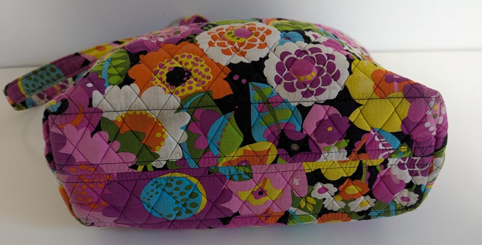 Vera Bradley Va Va Bloom Large Floral Tote Bag Toggle Button