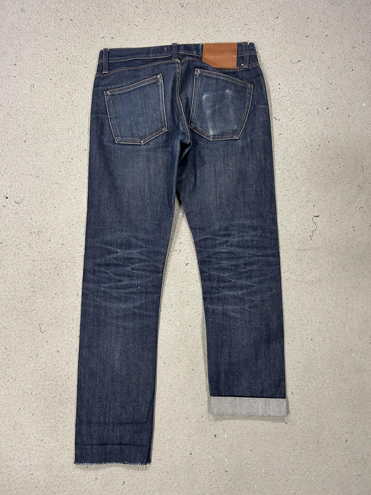Brand Selvedge Jeans Mens 30×31 Blue Denim Honeycomb Wallet Fade