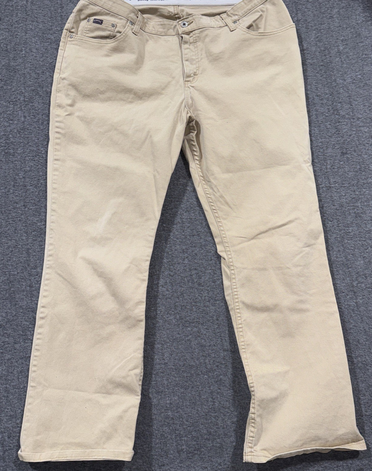 Vtg Riders Stretch Men’s 20W/32 M Jeans Khaki Brown Comfort Waistband