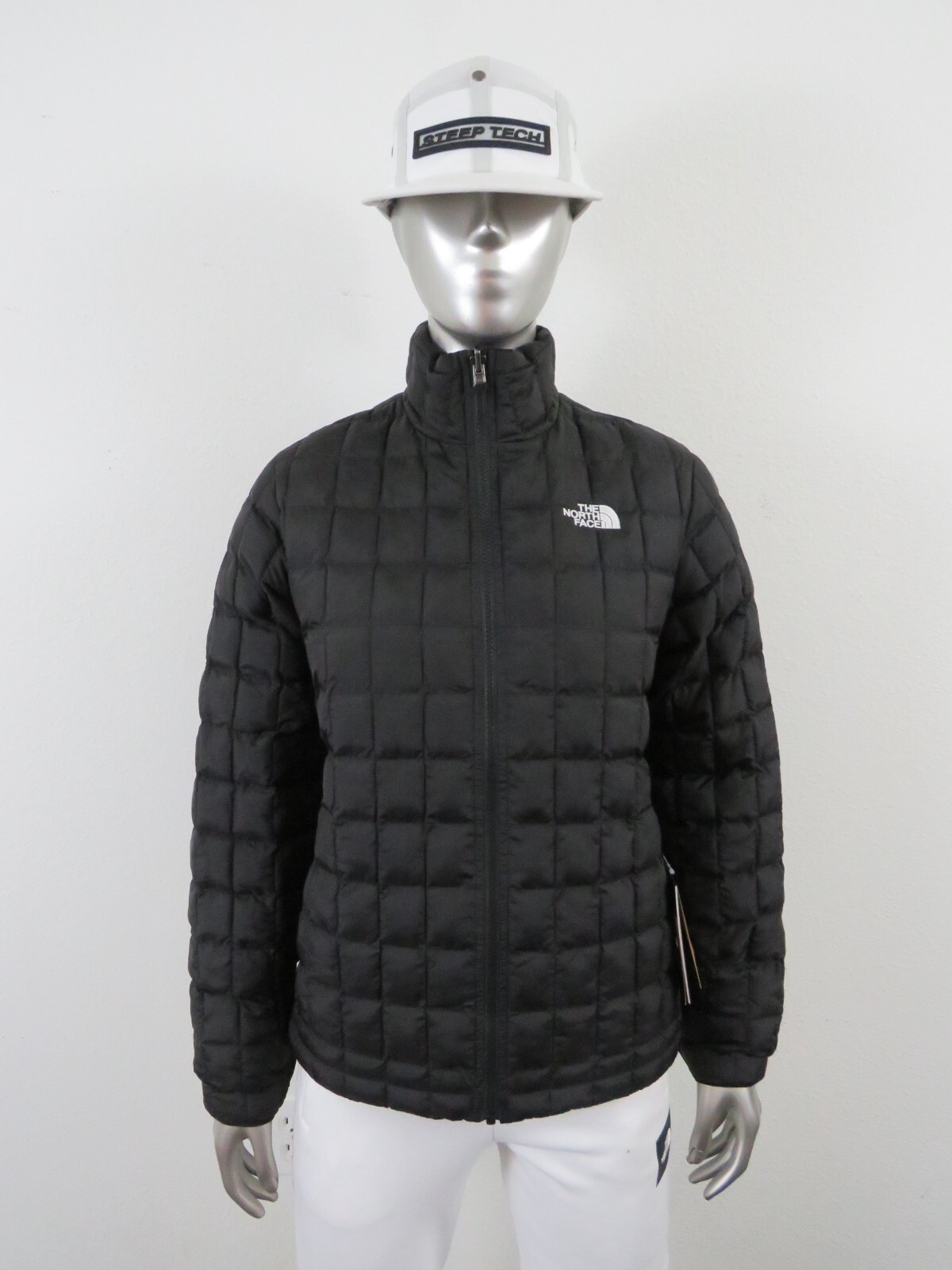 Womens TNF The North Face Thermoball FZ ECO Puffer Insulated Warm Jacket – Black
