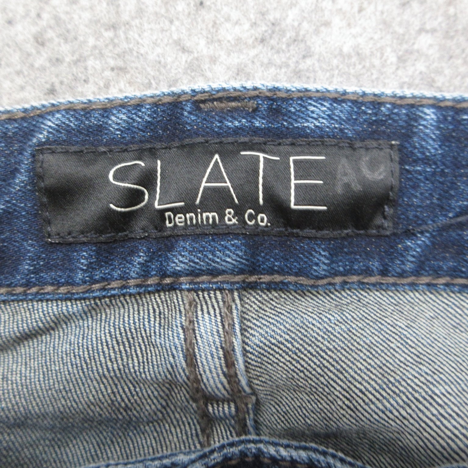 SLATE Denim & Co. Jeans Men’s Blue W34 L32 Slim Straight Stretch