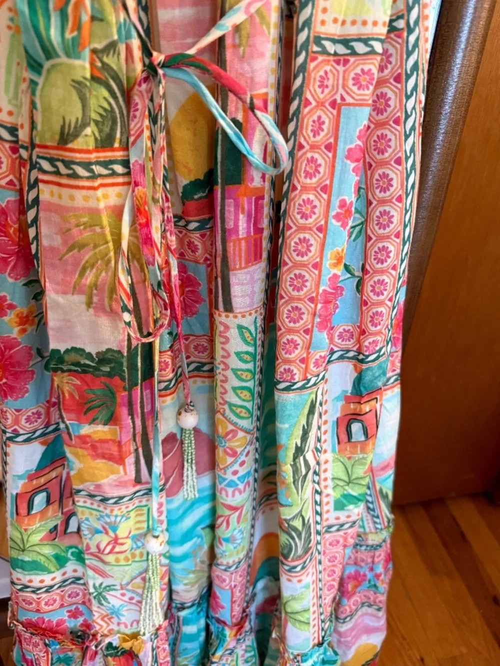 BILA77 Maddison Dress Size Large NWT 100% Cotton Lightweight Casual Vacation