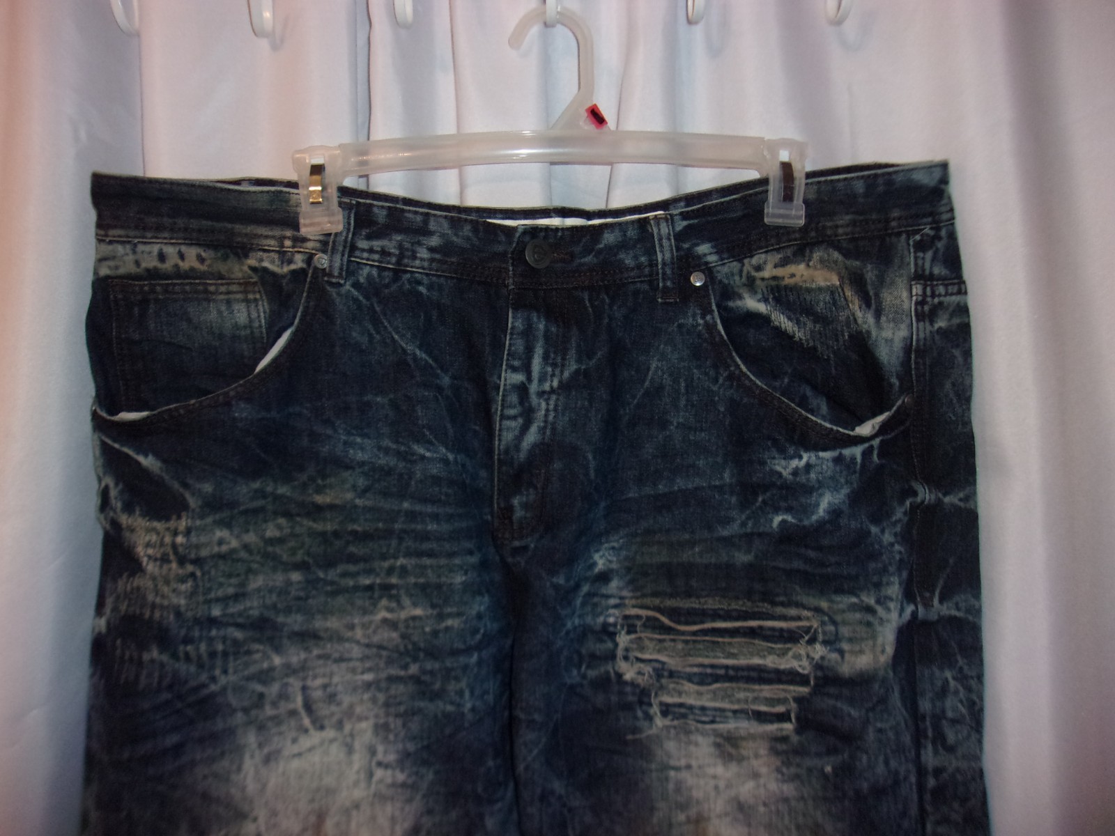 ENCRYPTED Distressed Denim Jean Grunge Look With Unique Design SIZE 46